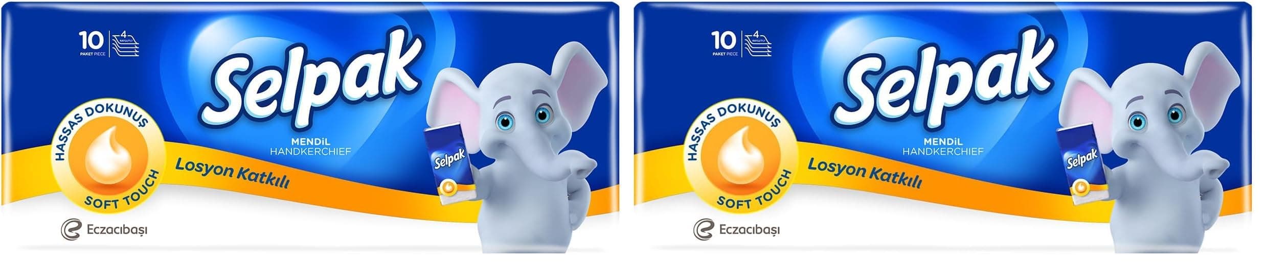 Selpak Mendil Losyonlu, 10'lu Paket 2li paket