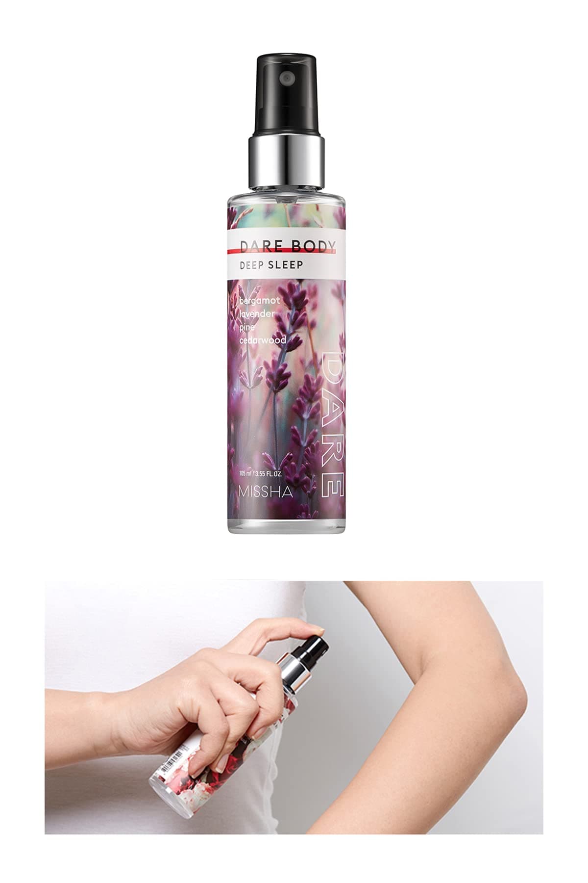 MISSHA Yoğun Esanslı Kalıcı Saç&Vücut Spreyi 105ml Dare Body Mist (Deep Sleep)