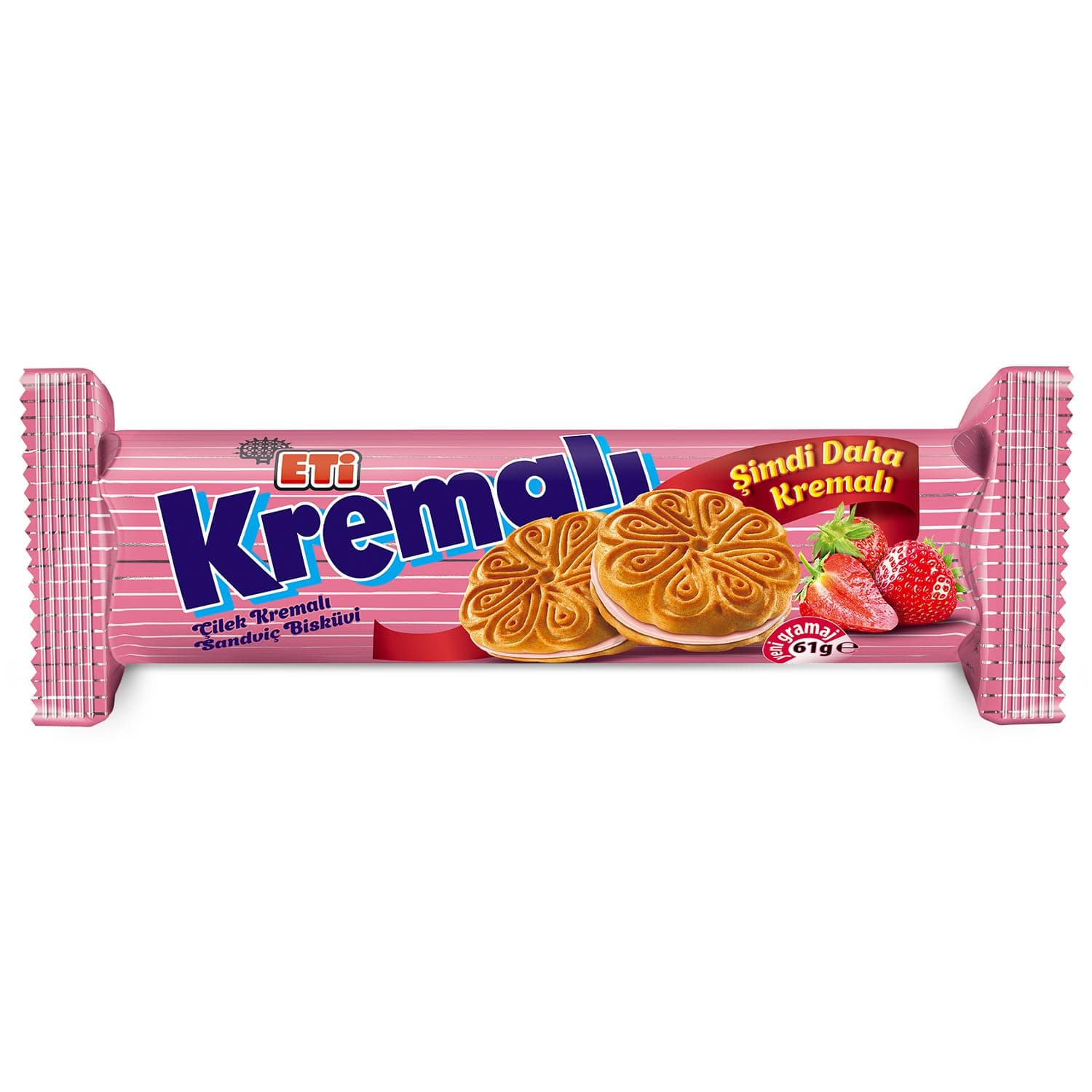 Eti Çilekli Kremalı Bisküvi 61 g x 24 Adet