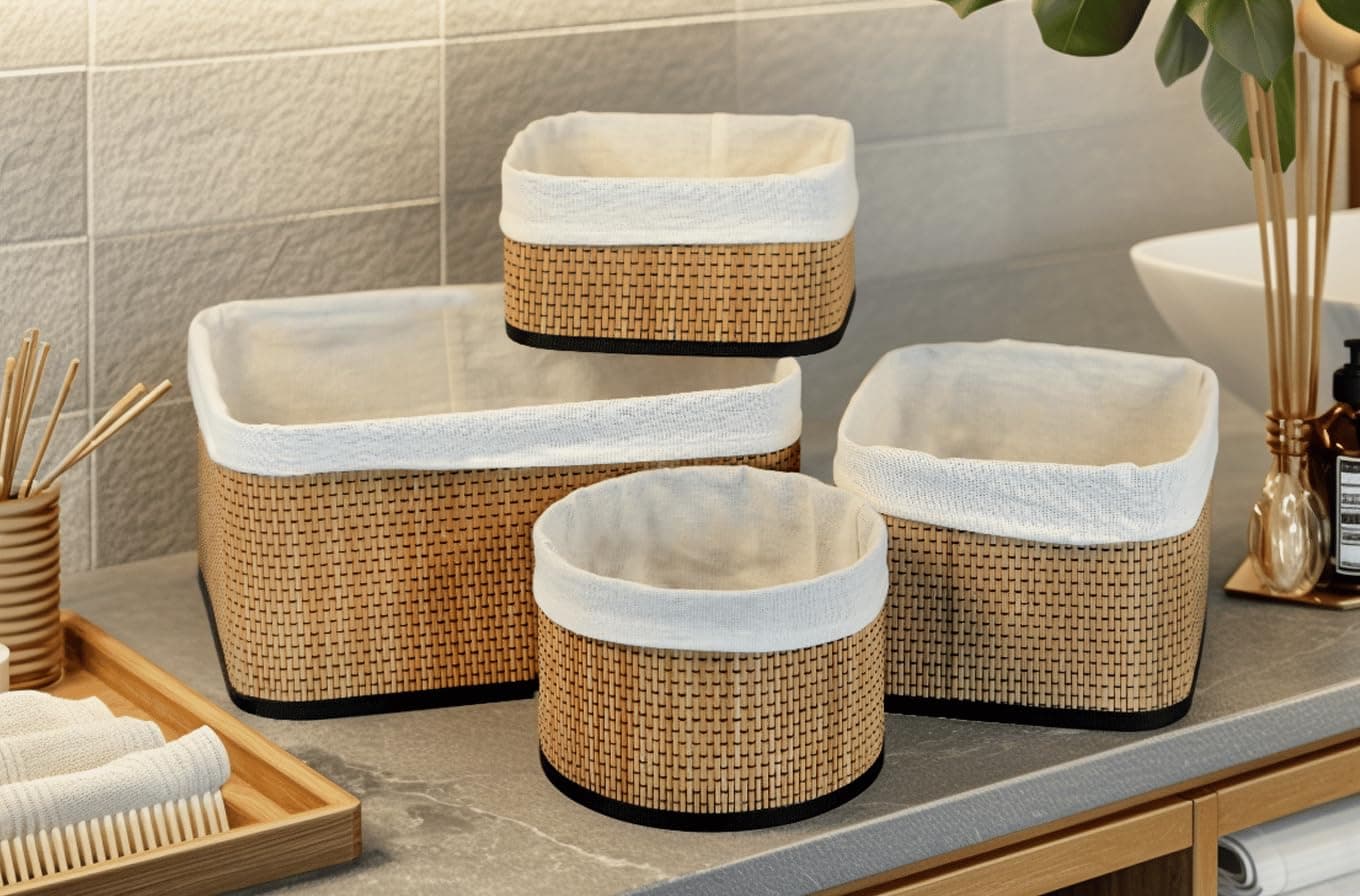 Wicker Premium Serisi 4'lü Set Organizer