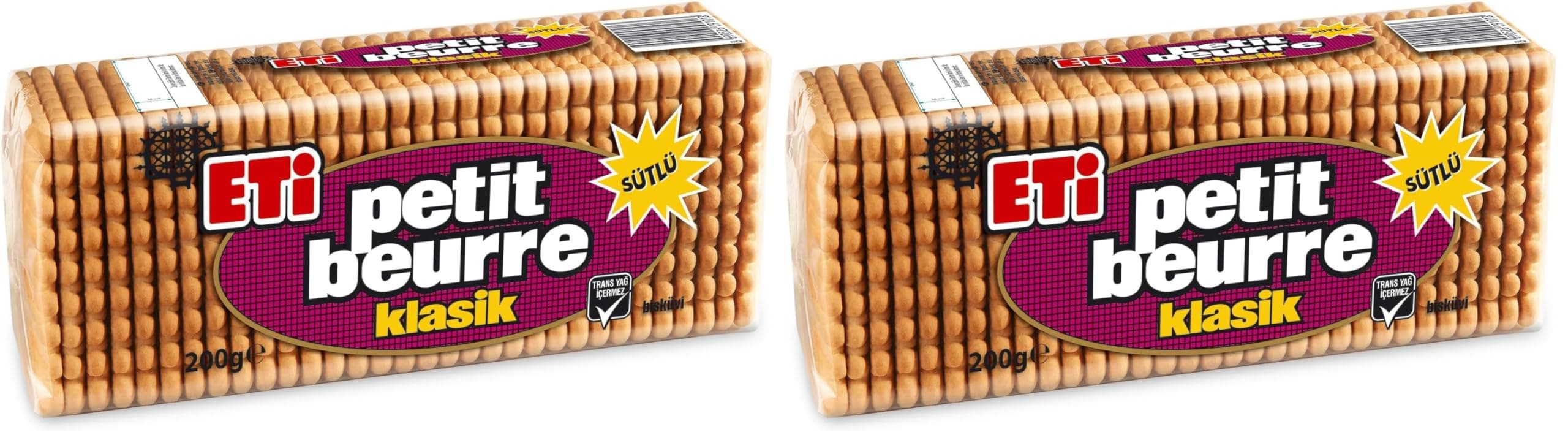 Eti Petit Beurre Bisküvi 5 x 200 g (2 paketi)