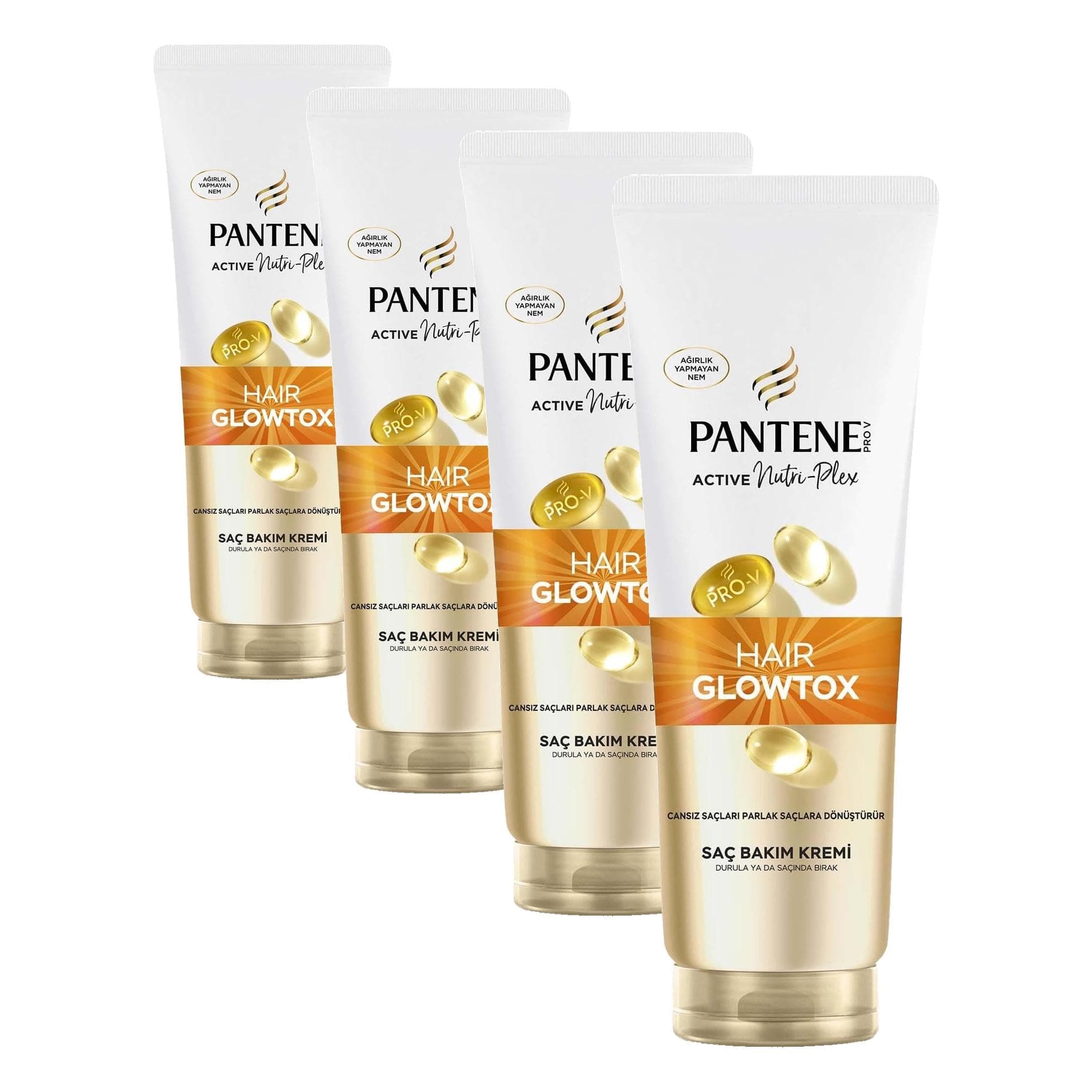 Pantene Glowtox Saç Kremi 275 ml (4 paketi)