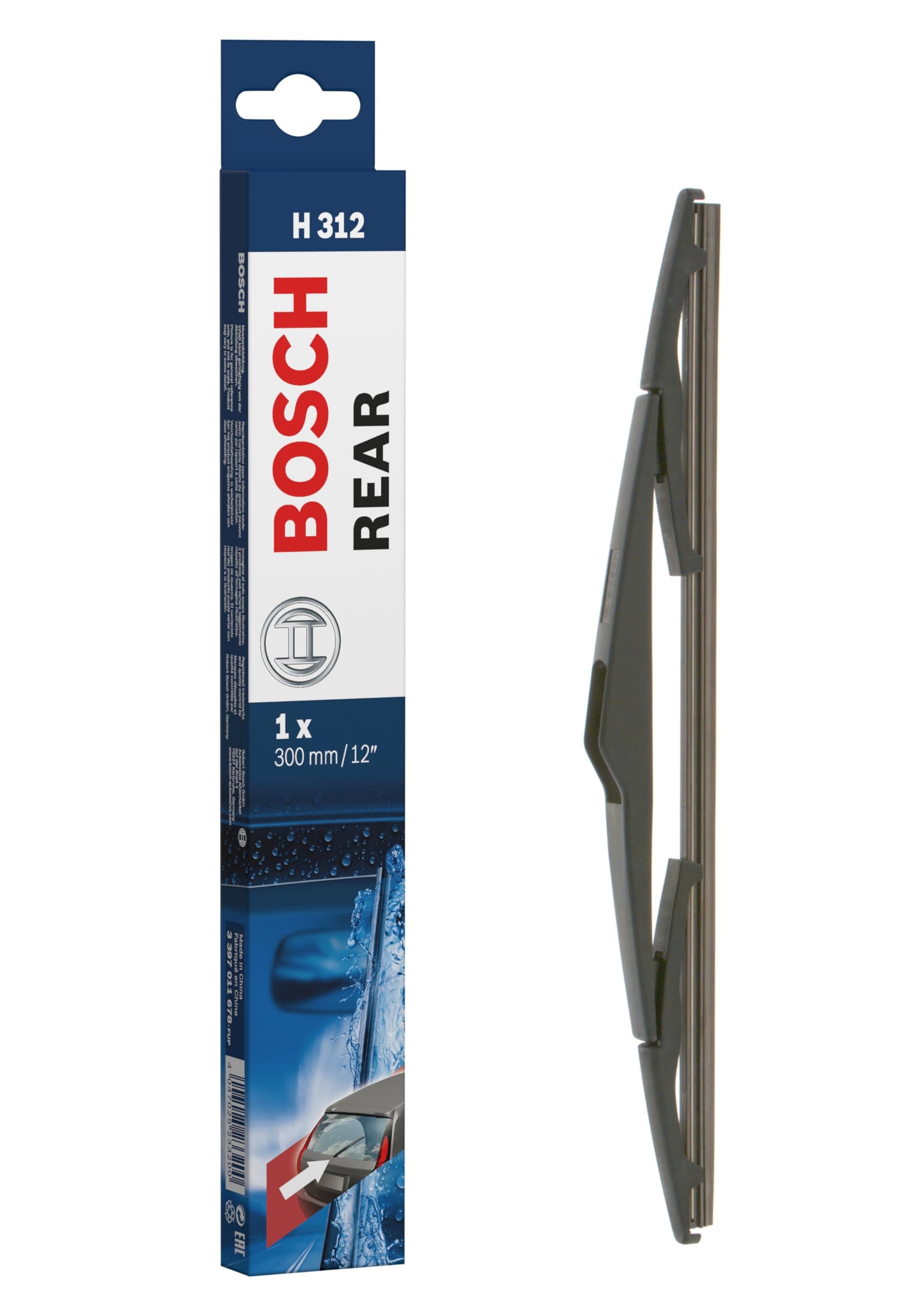 BOSCH Rear Arka Silecek Hyundai i30 (2007-2011), Kia Sportage (2010-2015), Picanto (2011-2016) [300 mm] H312 3397011678