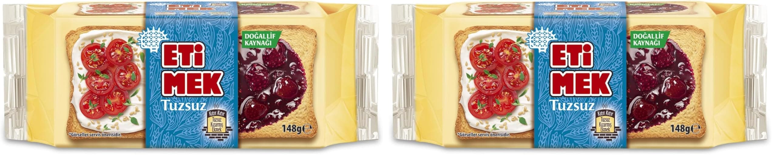 Etimek Tuzsuz Kızarmış Ekmek 148 g 2li paket