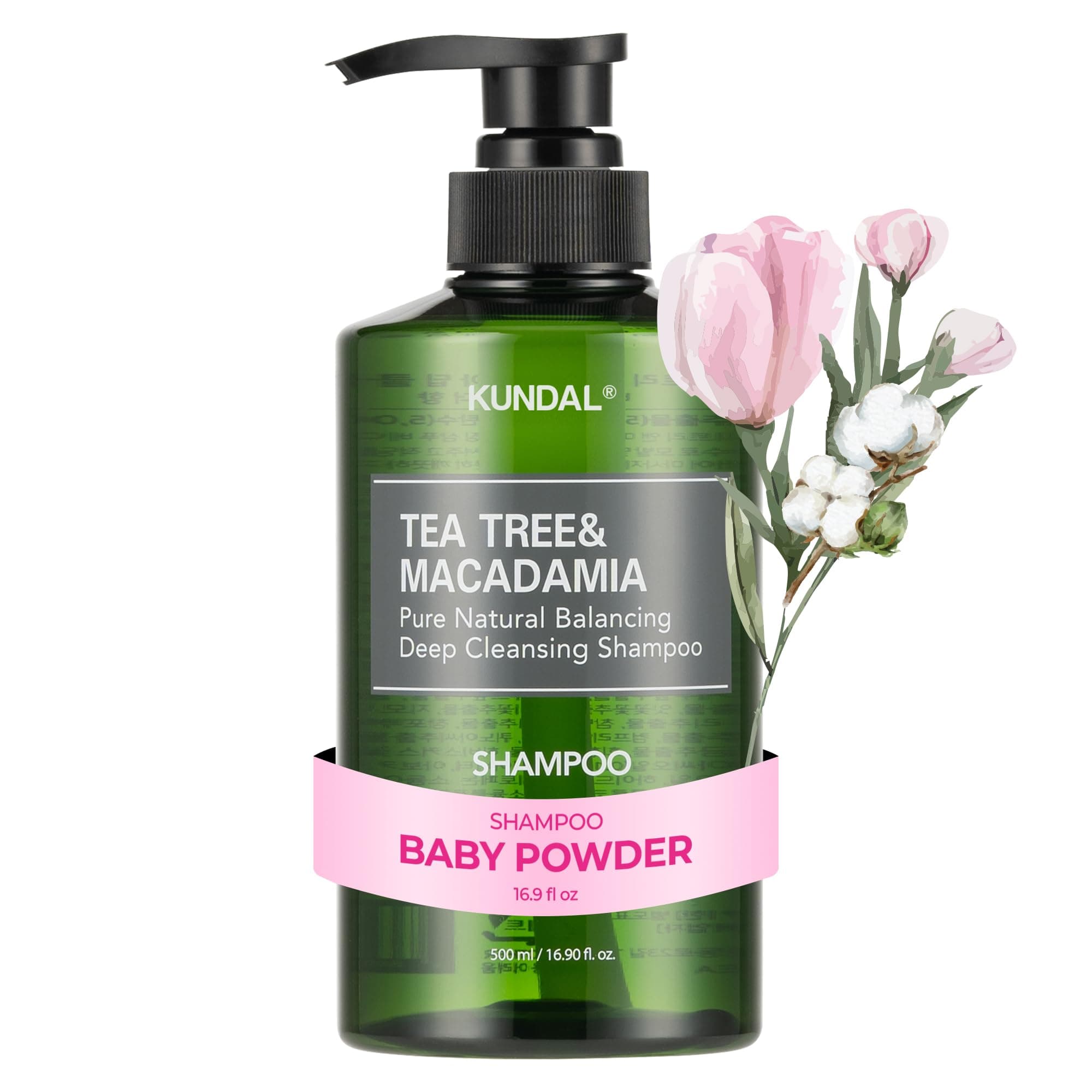 KUNDAL Sorunlu Saç Derisine Özel Şampuan Tea Tree & Macadamia Deep Cleansing Shampoo (Baby Powder)