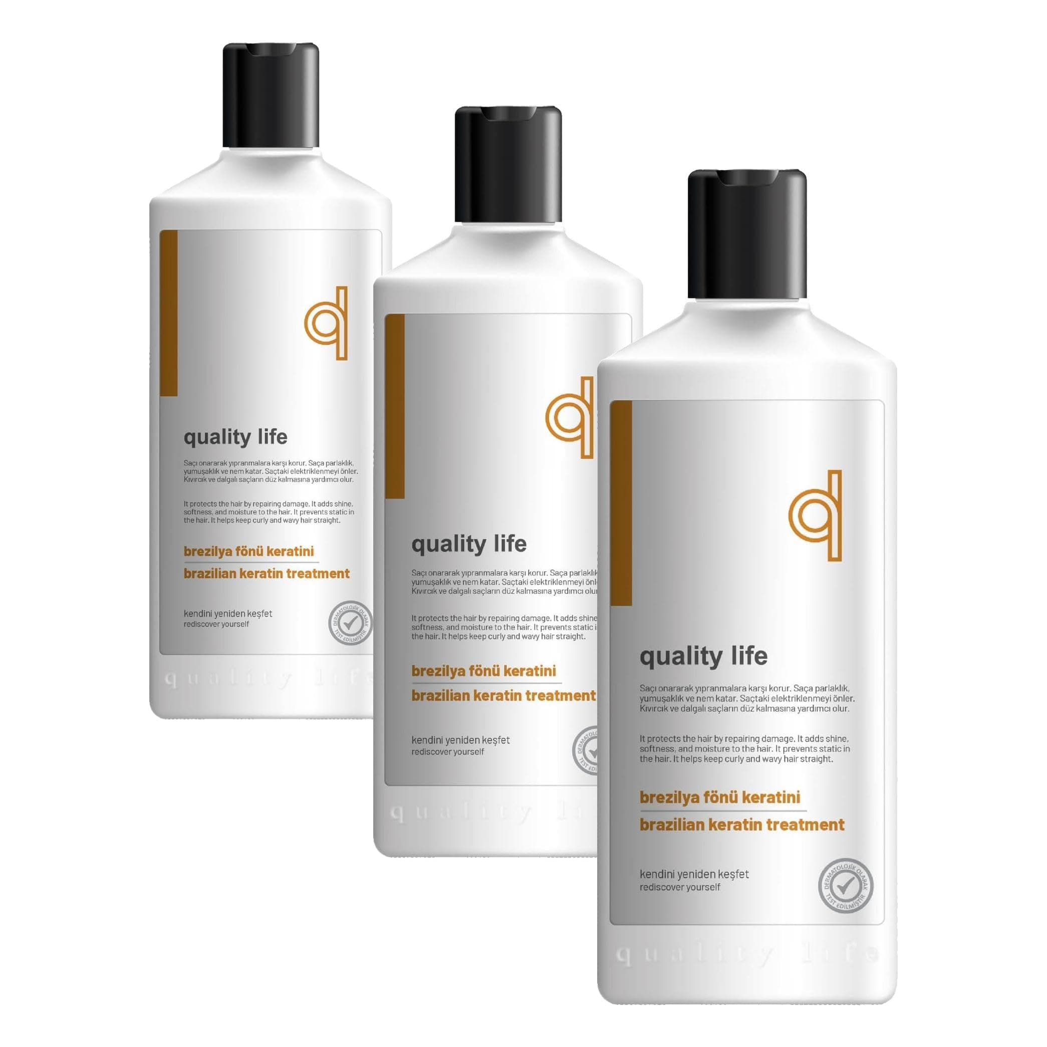 Quality Life QL Brezilya Fönü Keratini Kalıcı Saç Düzleştirici 300 ML (3 paketi)