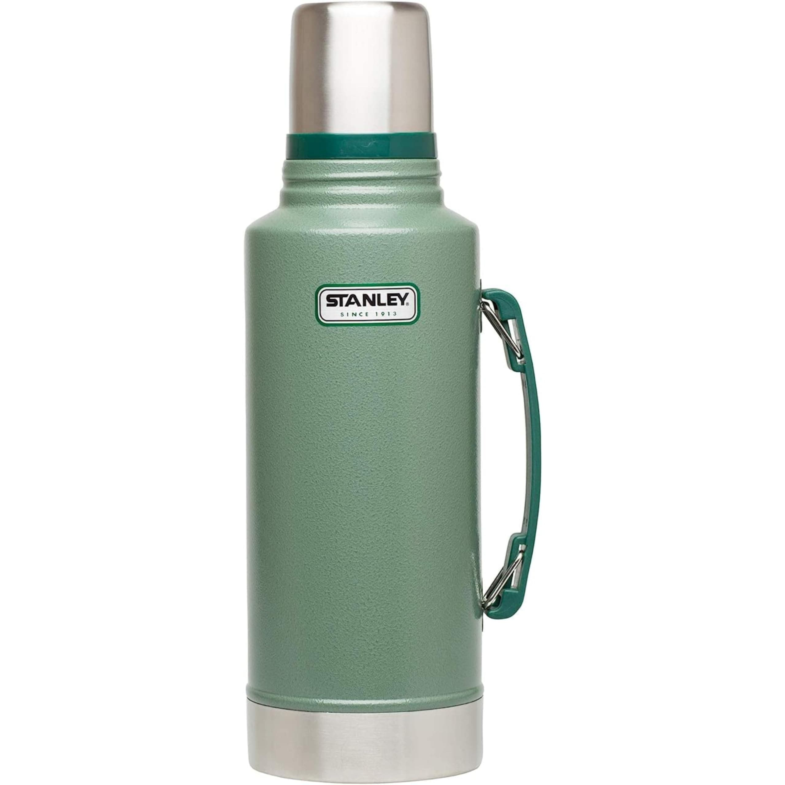 STANLEY Classic Legendary Vakumlu Termos 1.9 Litre - Yeşil 2.0 (Hammertone Green) | Paslanmaz Çelik