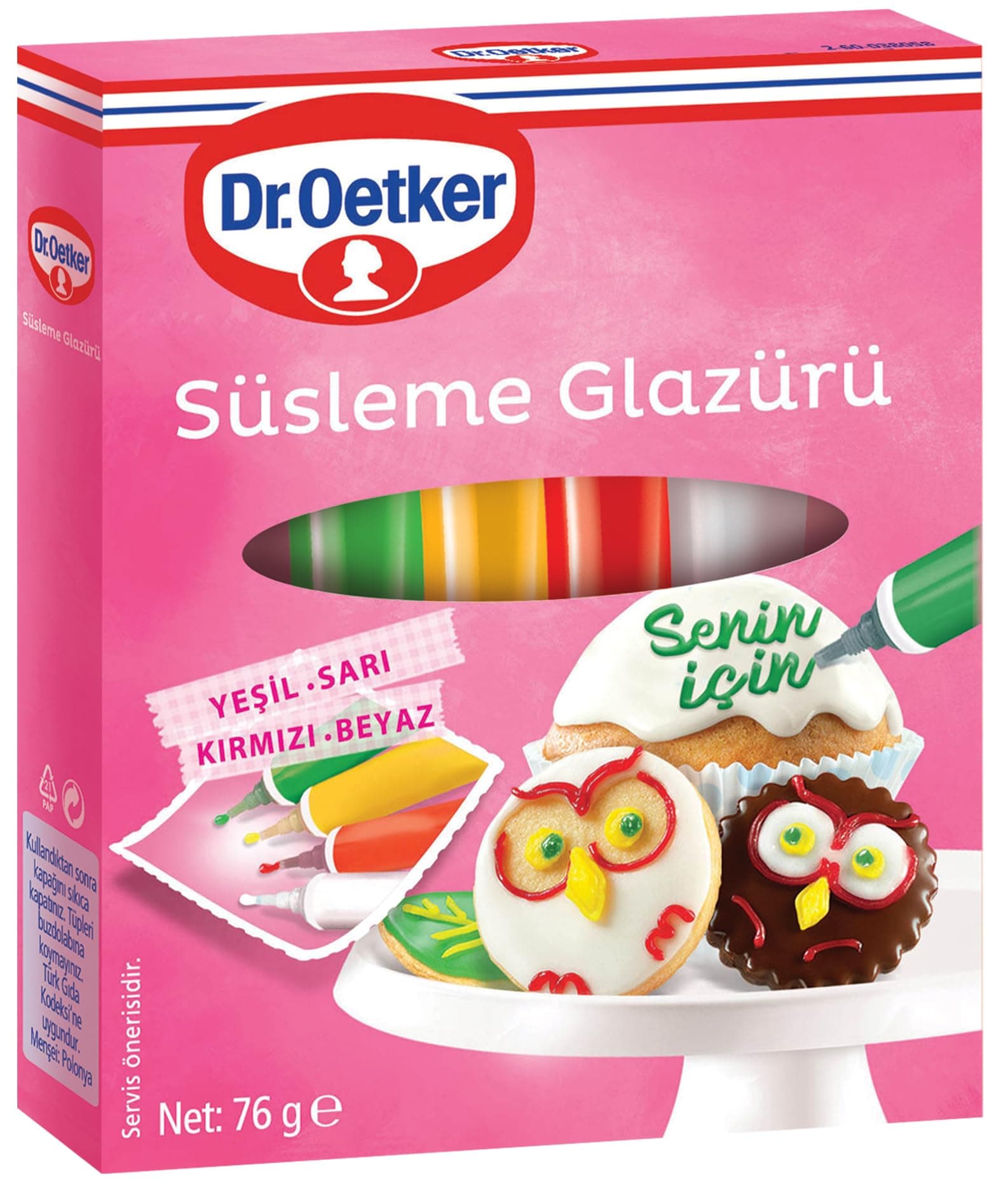 Dr. Oetker Süsleme Glazürü 76 gr