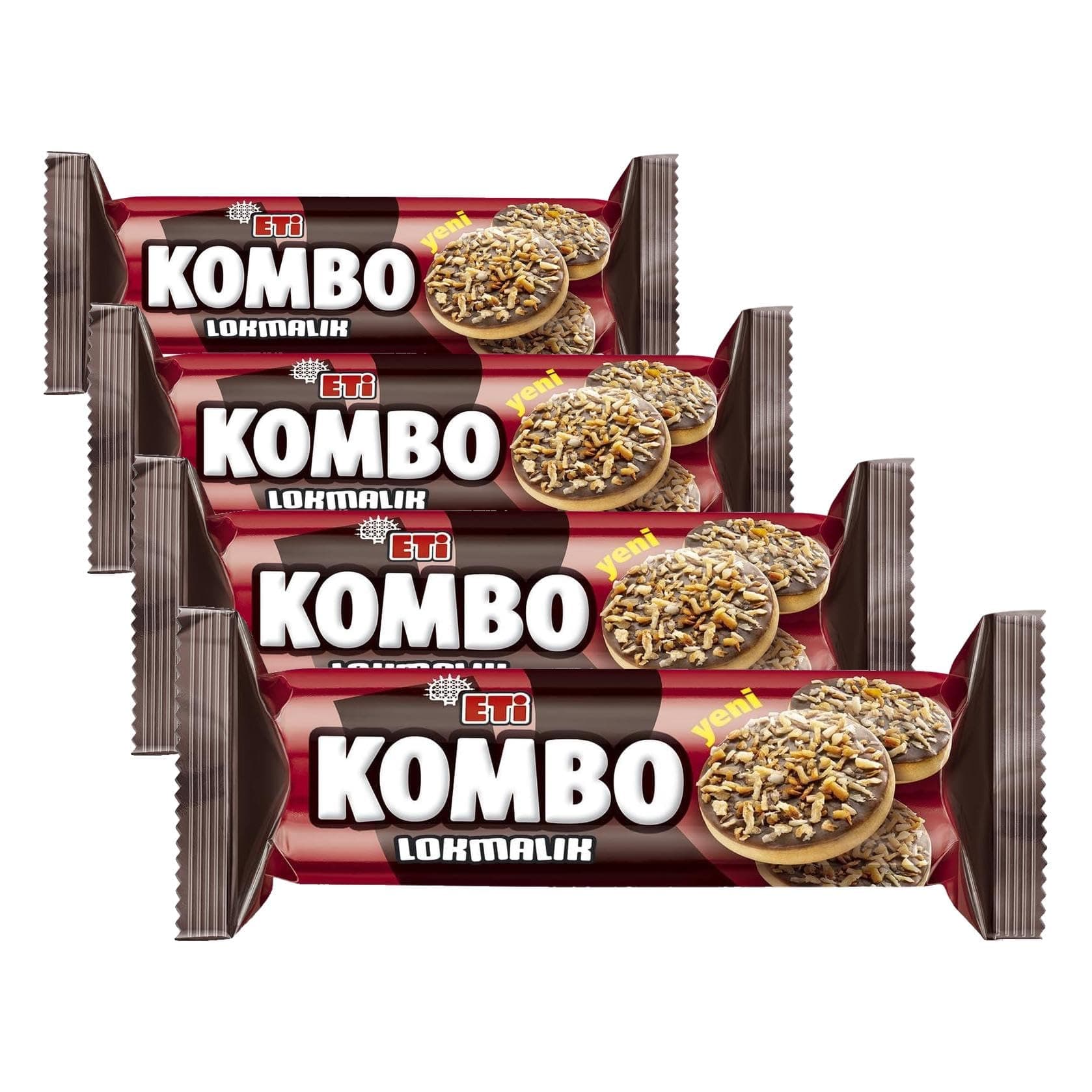 Eti Kombo Lokmalık Bisküvi 84 g (4 paketi)