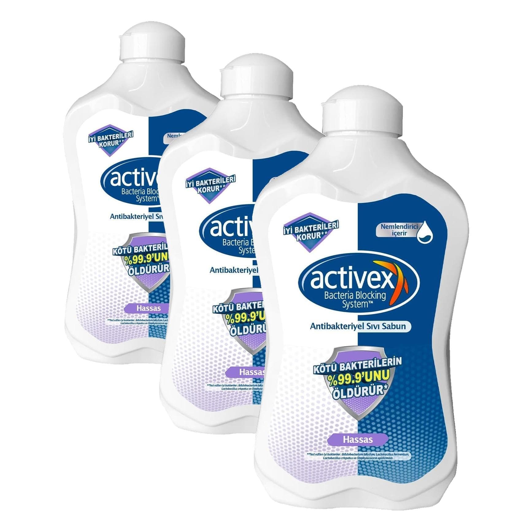 ACTIVEX Sıvı Sabun, Hassas, 1.5 Litre (3 paketi)