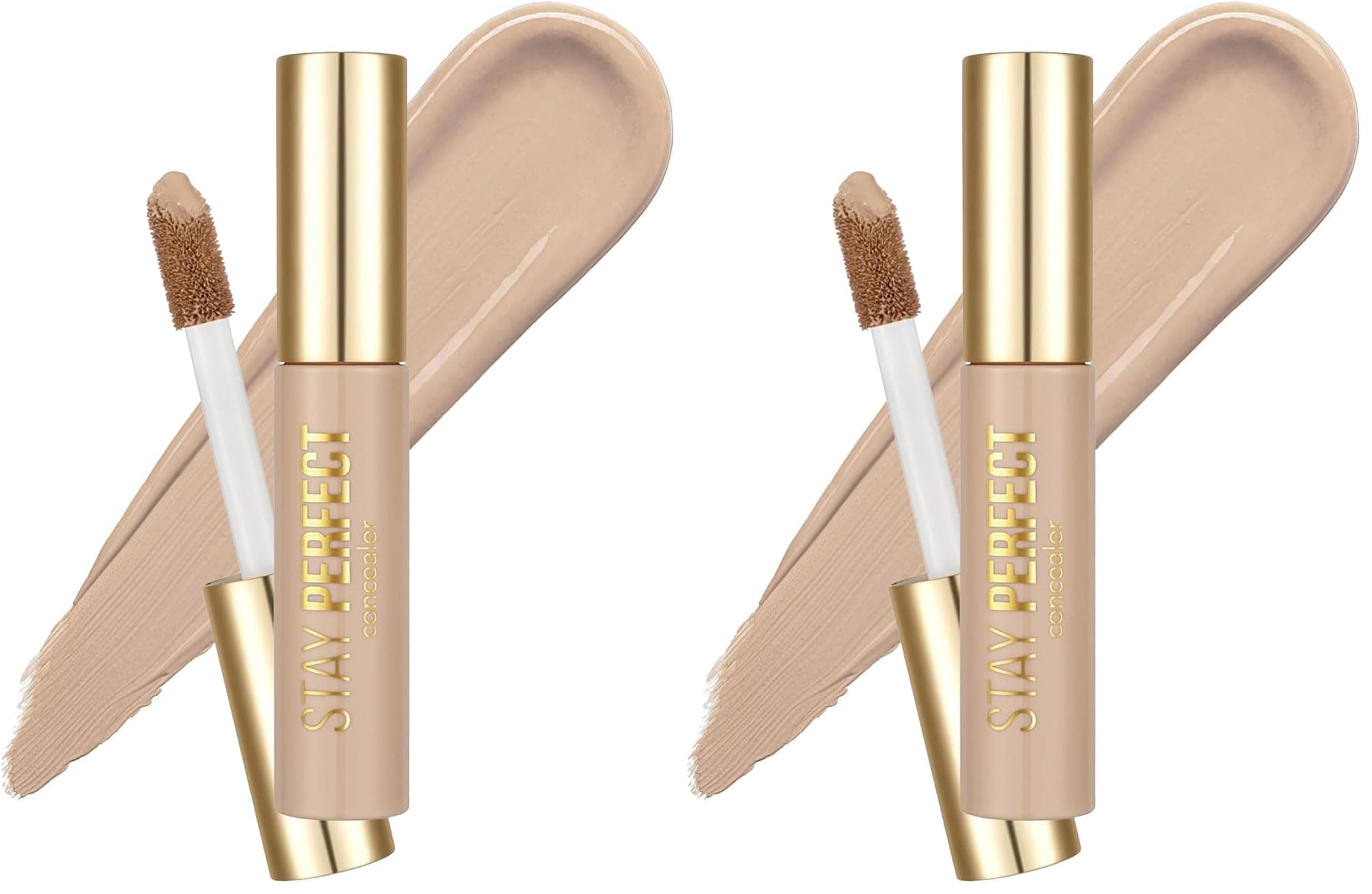 Flormar Stay Perfect Yüksek Pigmentli & Yarı Mat Bitişli Likit Kapatıcı 005 BEIGE (2 paketi)