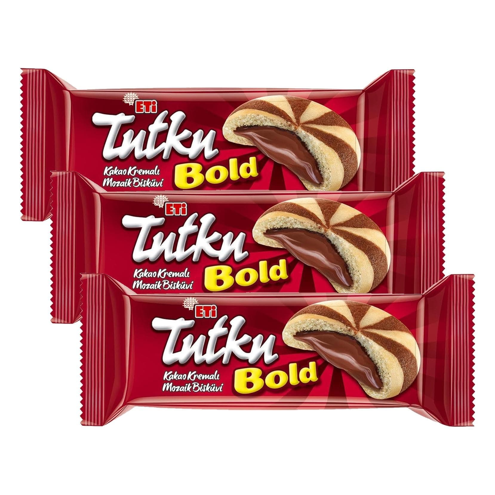 Eti Tutku Bold Kakao Kremalı Mozaik Bisküvi 138 g 3lü paket