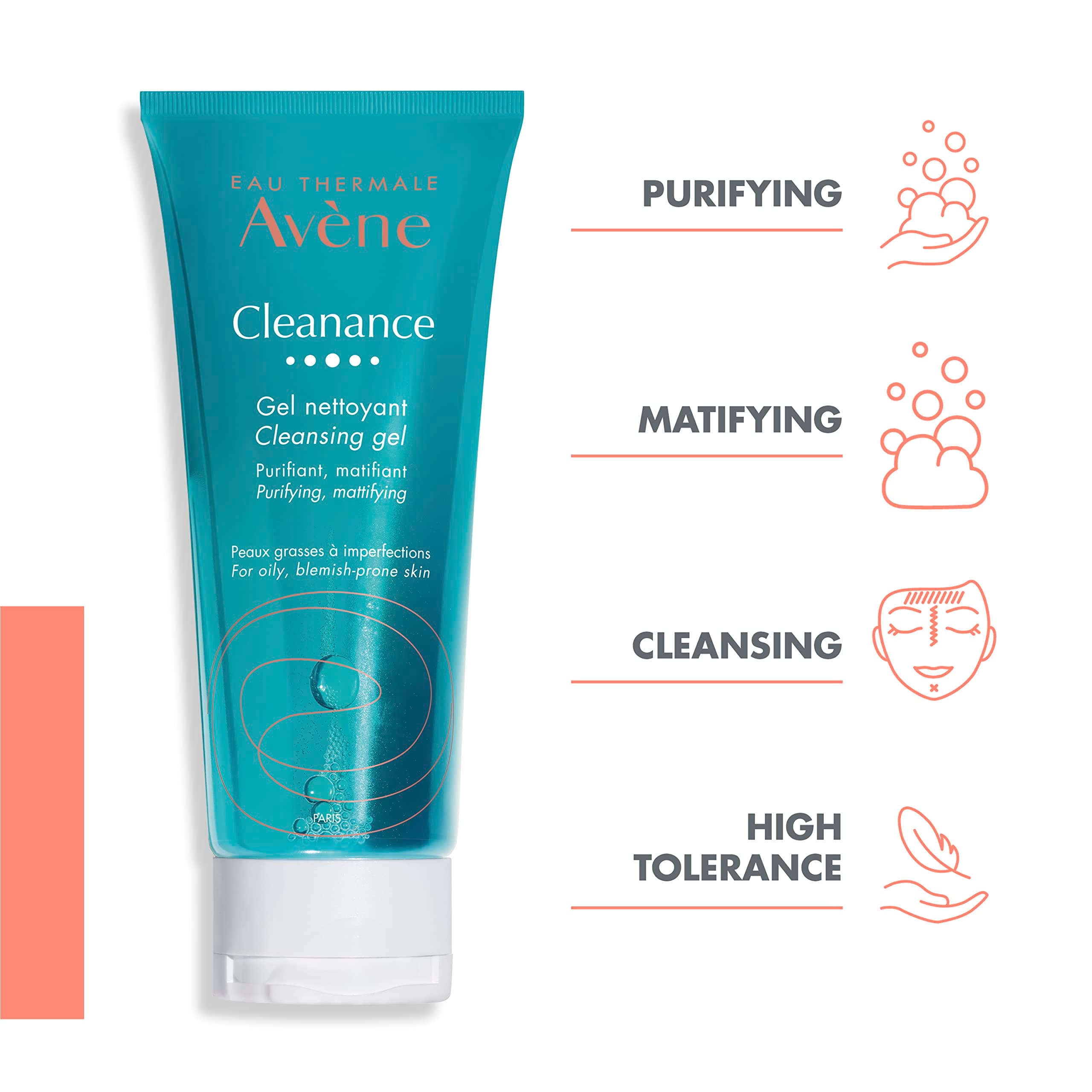 EAU THERMALE AVENE Cleanance Yağlı Ve Akneye Eğilimli Ciltler İçin Matlaştırıcı Yüz Temizleme Jeli 200 ML