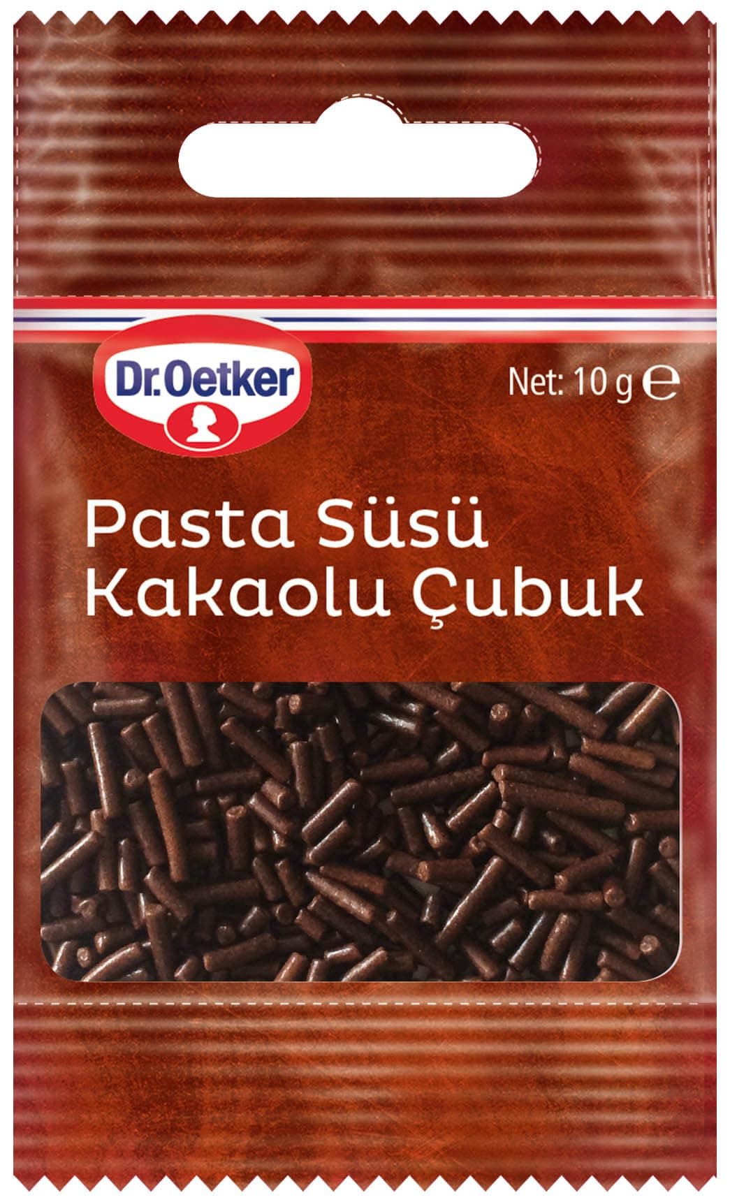 Dr. Oetker Dekor Pasta Süsü Kakaolu Çubuk 10 gr x 1 Adet