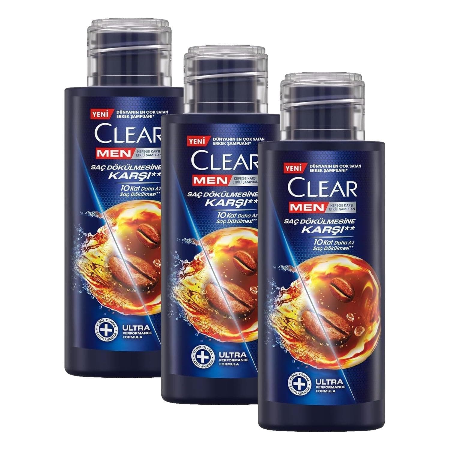 Clear Men Şampuan Saç Dökülmelerine Karşı Seyahat Boy 90 Mililitre (3 paketi)