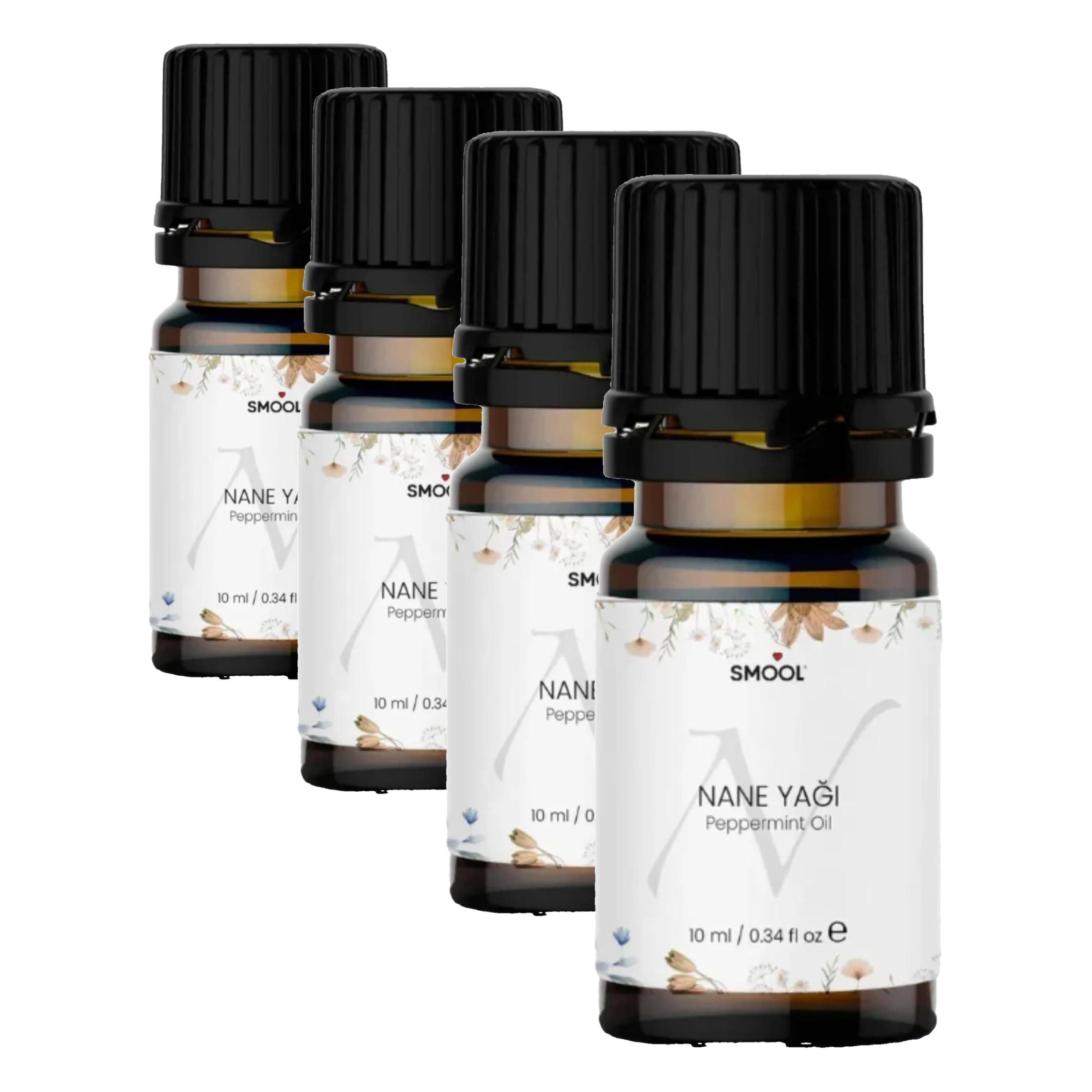 %100 Saf ve Doğal Nane Uçucu Yağı 10ml (4 paketi)