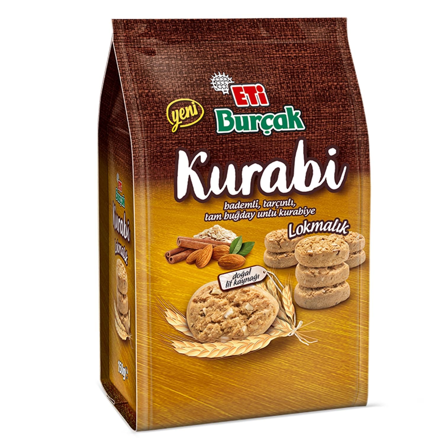 Eti Burçak Kurabi Torba Bademli 150 g x 12 Adet