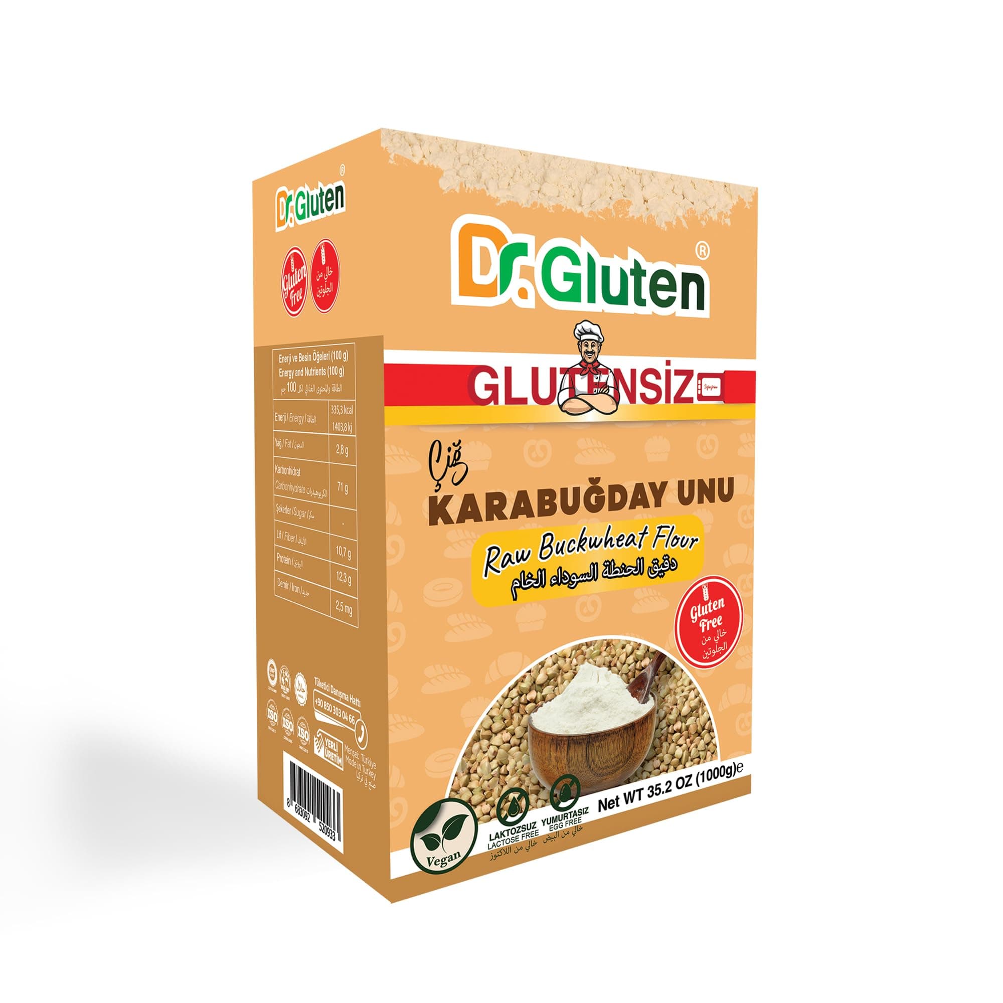 Dr.Gluten Glutensiz Çiğ Karabuğday Unu