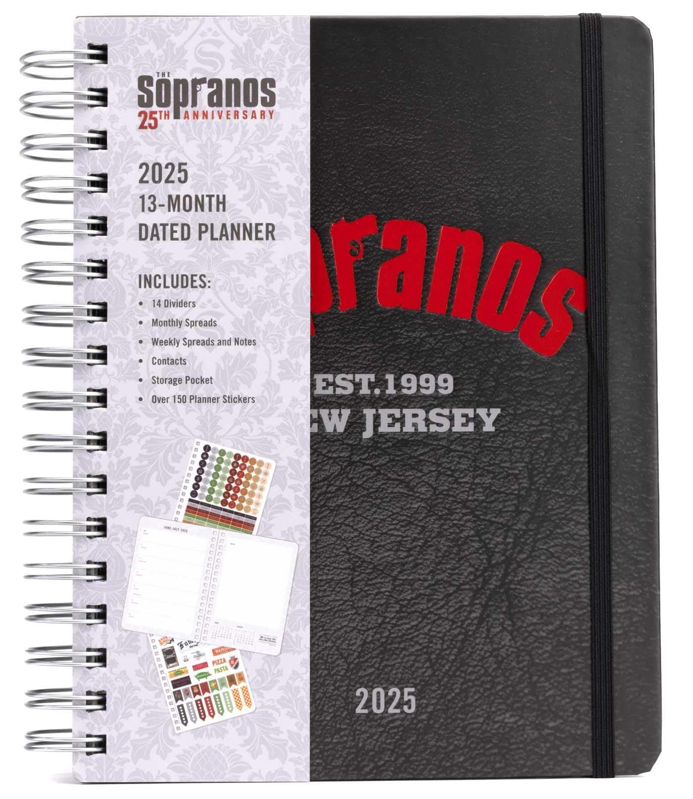 2025 The Sopranos 13-Month Weekly Planner