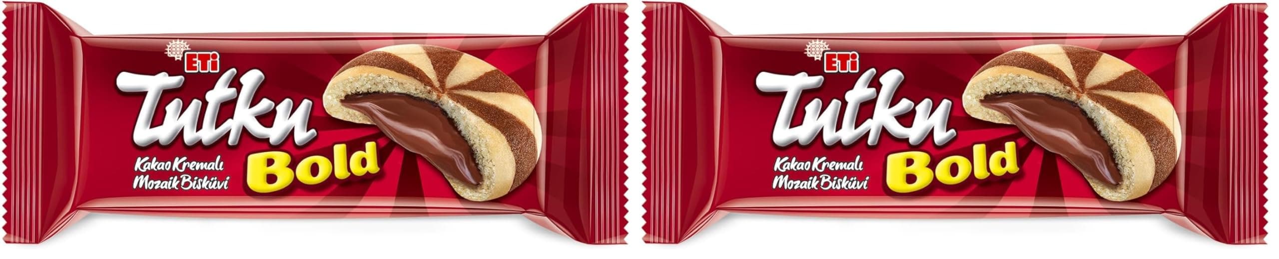 Eti Tutku Bold Kakao Kremalı Mozaik Bisküvi 138 g x 12 Adet (2 paketi)