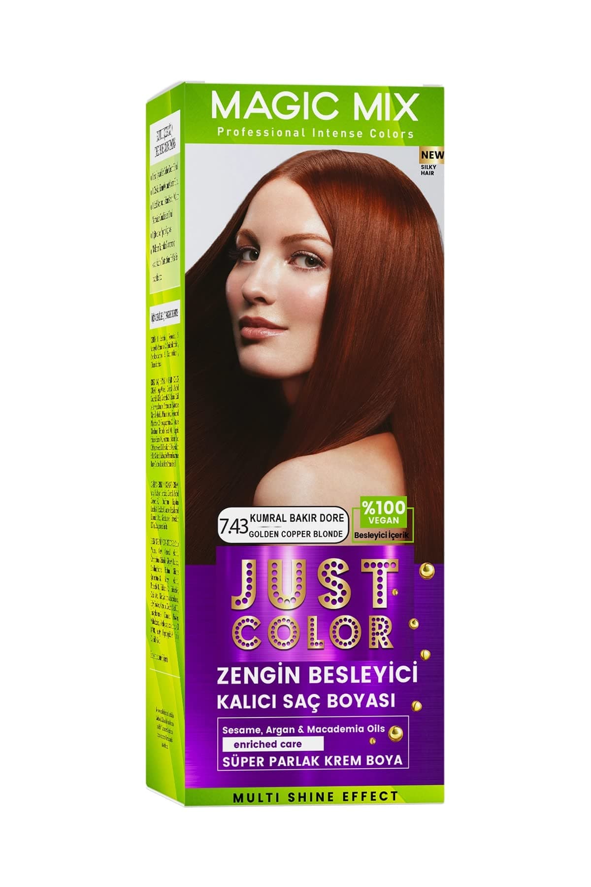 Procsin Magic Mix Color Kıt Parlak Ve Canlı 7.43 Kumral Bakır Dore Kalıcı Saç Boyası Kumral Bakir Dore Unisex