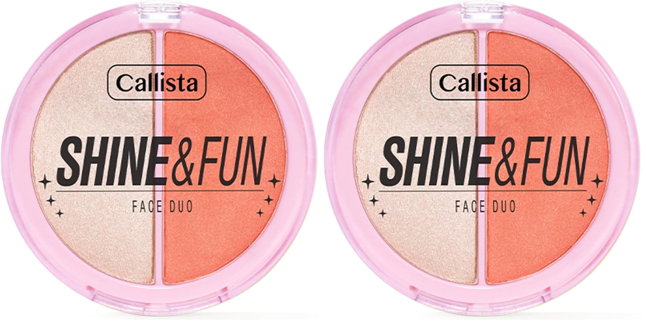 Callista Shine & Fun Face Duo 120 Dream Team Allık & Aydınlatıcı Paleti 2li paket