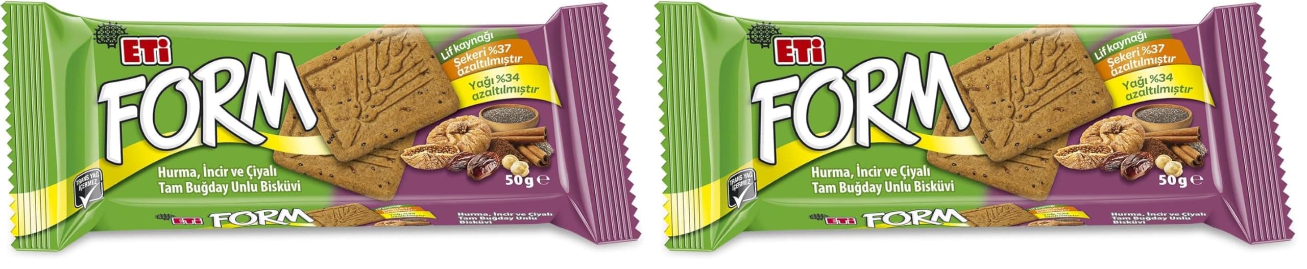 Eti Form Hurma İncir ve Çiyalı Bisküvi 50 g 2li paket