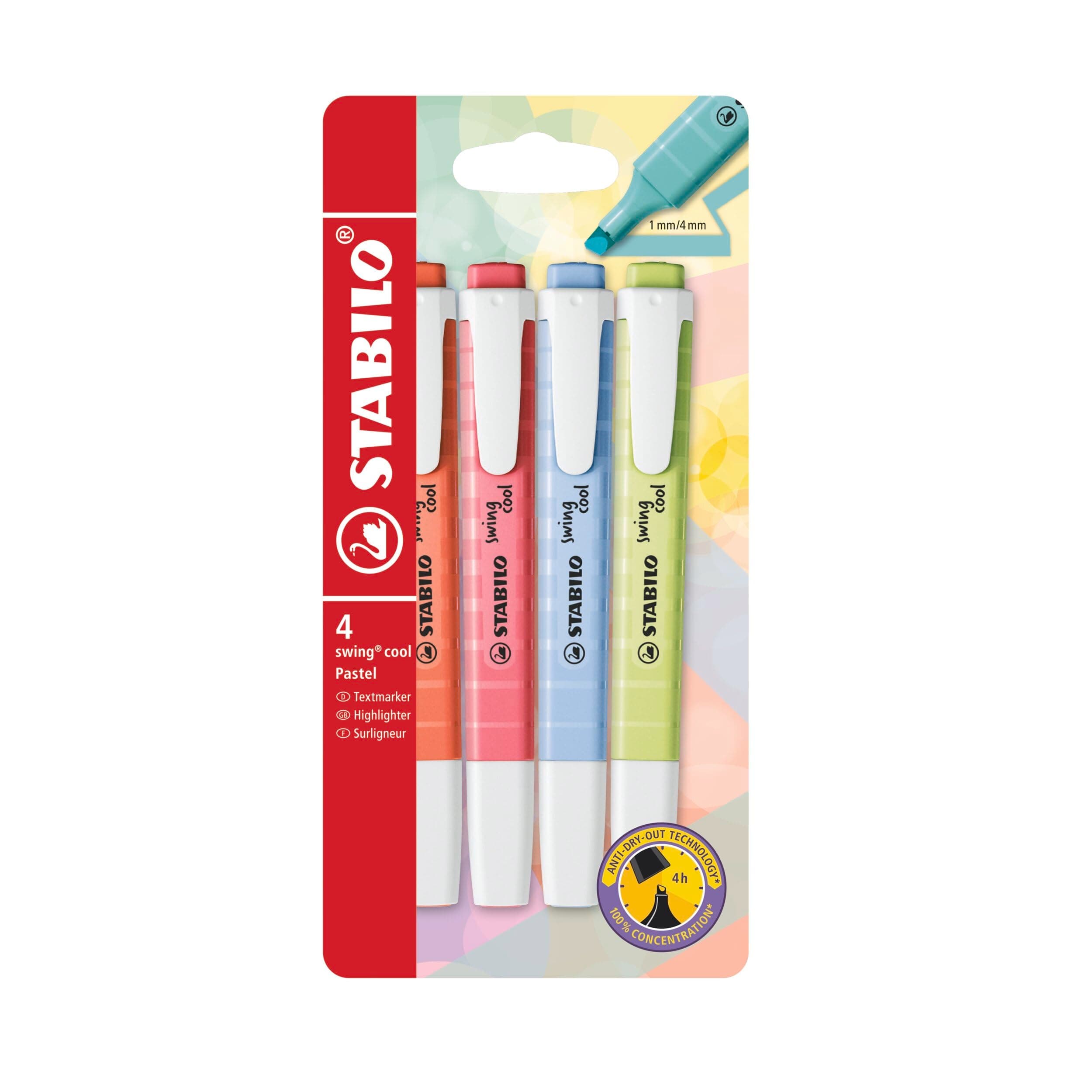 STABILO swing cool Pastel 4'lü Paket YENI