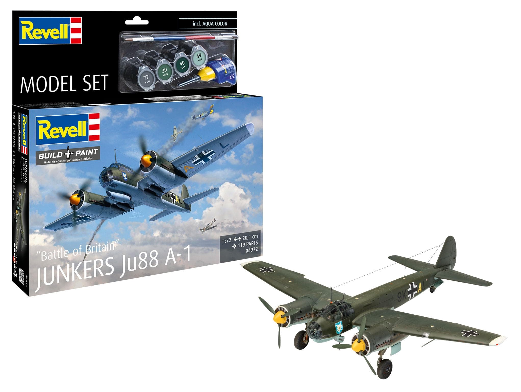 Revell M. Set Junkers Ju88 A-1 Battle of Britain, Oyuncak