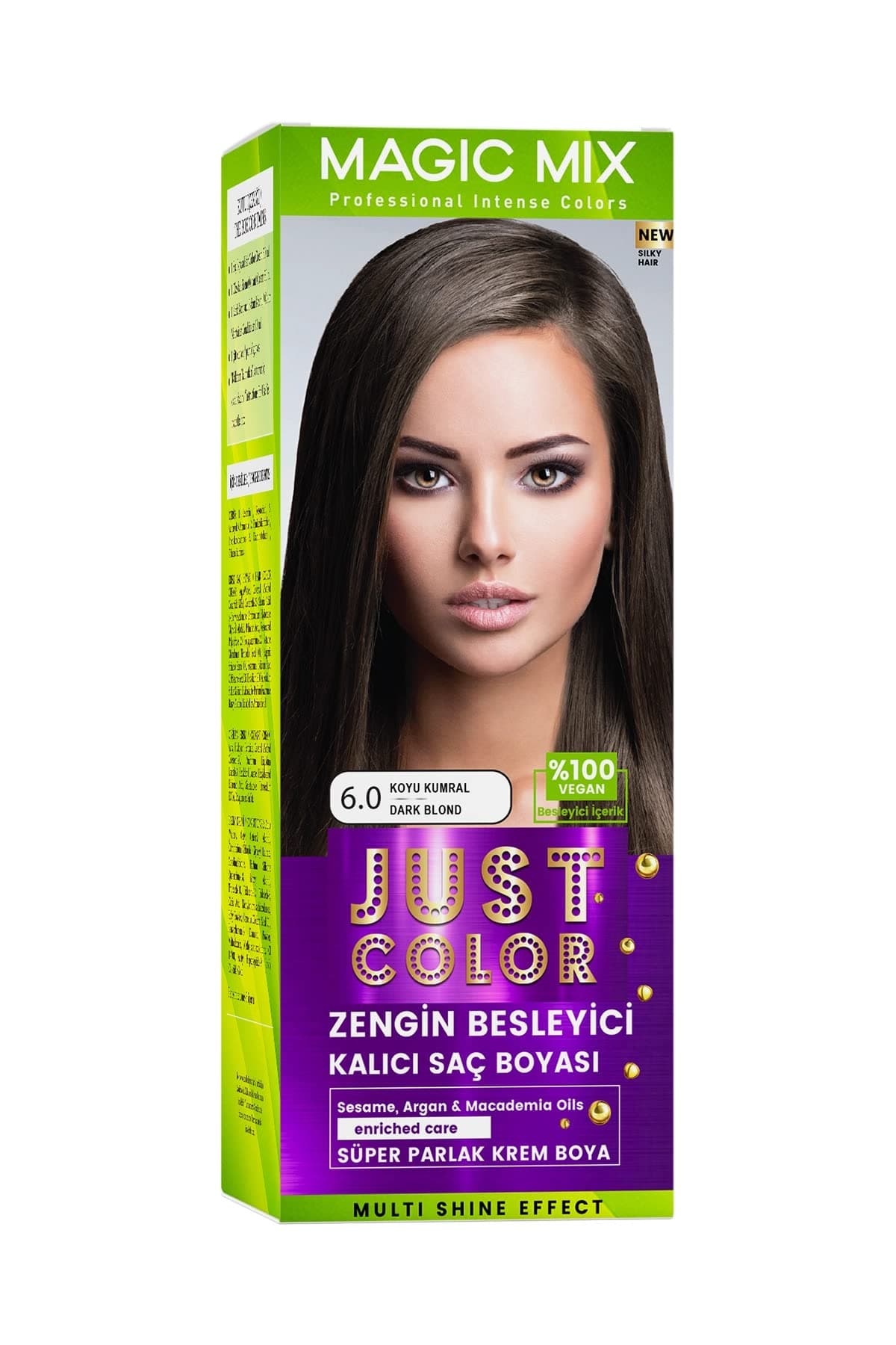 Procsin Magic Mix Color Kıt Parlak Ve Canlı 6.0 Koyu Kumral Kalıcı Saç Boyası Koyu Kumral Unisex
