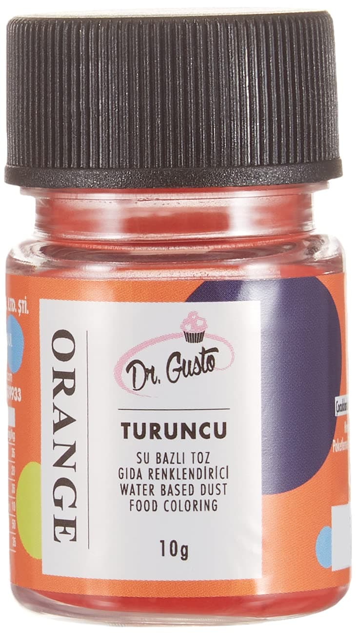 Dr.Gusto Su Bazlı Toz Gıda Boyası Turuncu 10 Gr