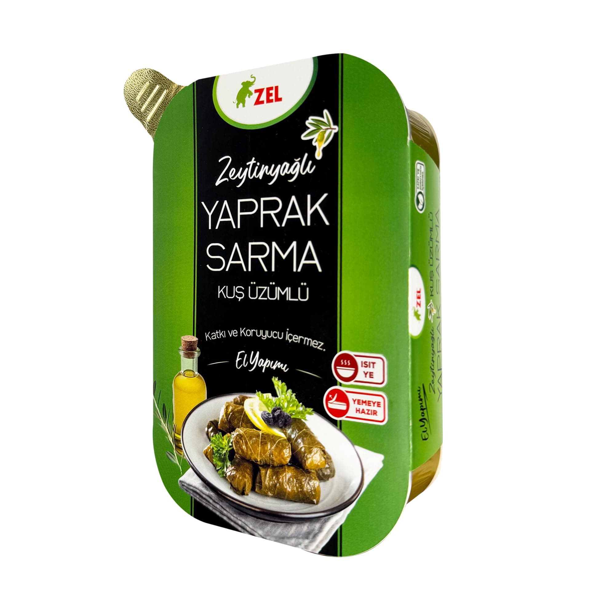 ZEL Yaprak Sarma Zeytinyağlı Kuş Üzümlü 200 g Hazır Yemek – Geleneksel Ev Yapımı Tadında