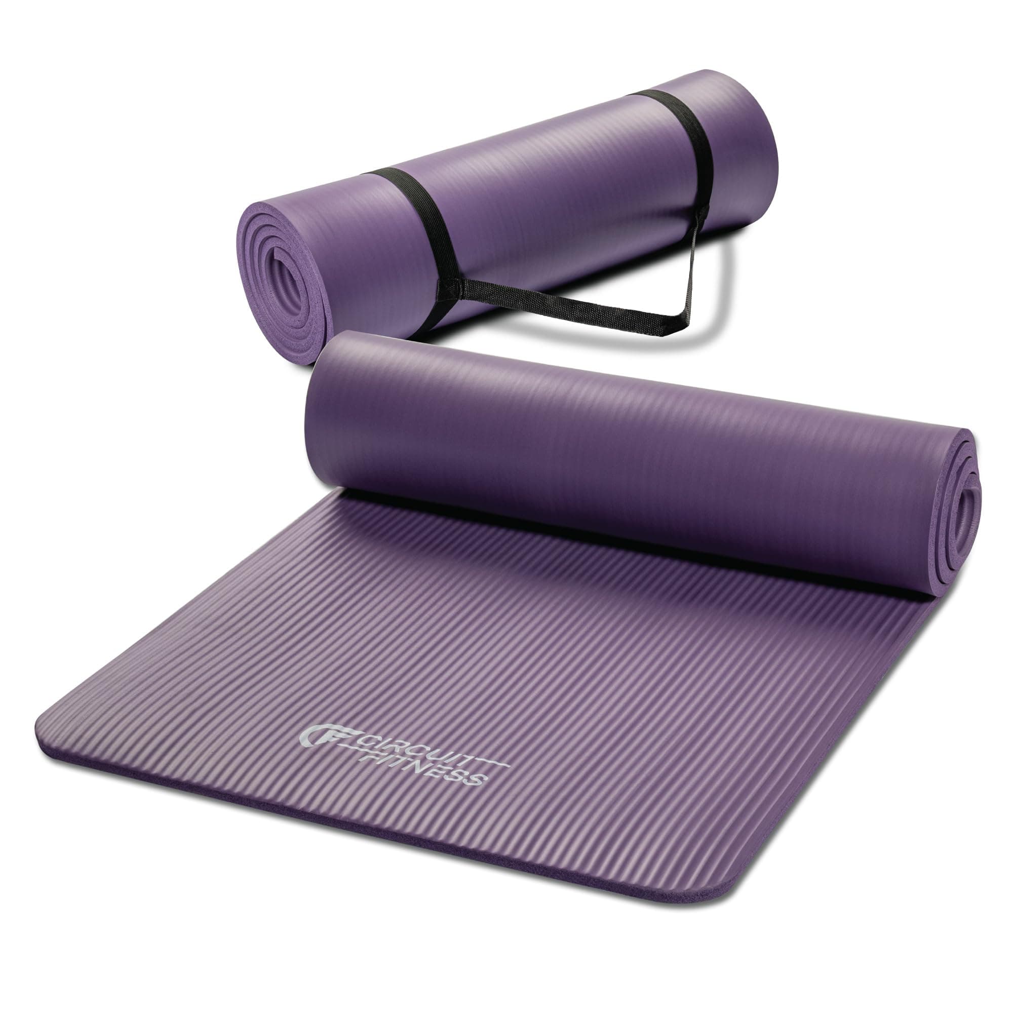 Circuit Fitness by Marcy Kaymaz Çok Amaçlı Egzersiz Yoga Minderi Taşıma Askılı, Çoklu Kalınlık, Çoklu Renk Seçenekleriyle