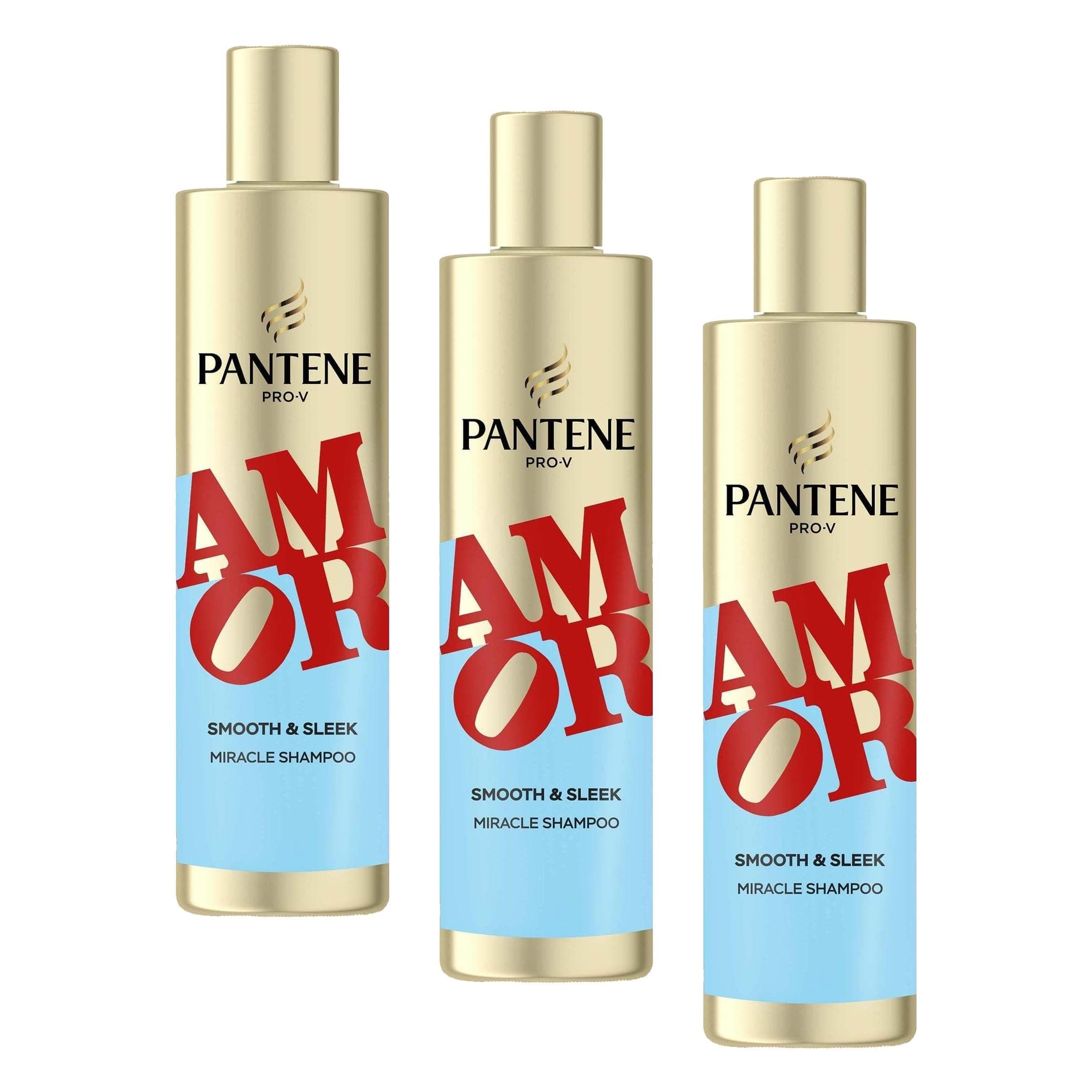 Pantene AMOR Edition Pro-V Pürüzsüz ve Parlak Şampuan 250 Mililitre (3 paketi)