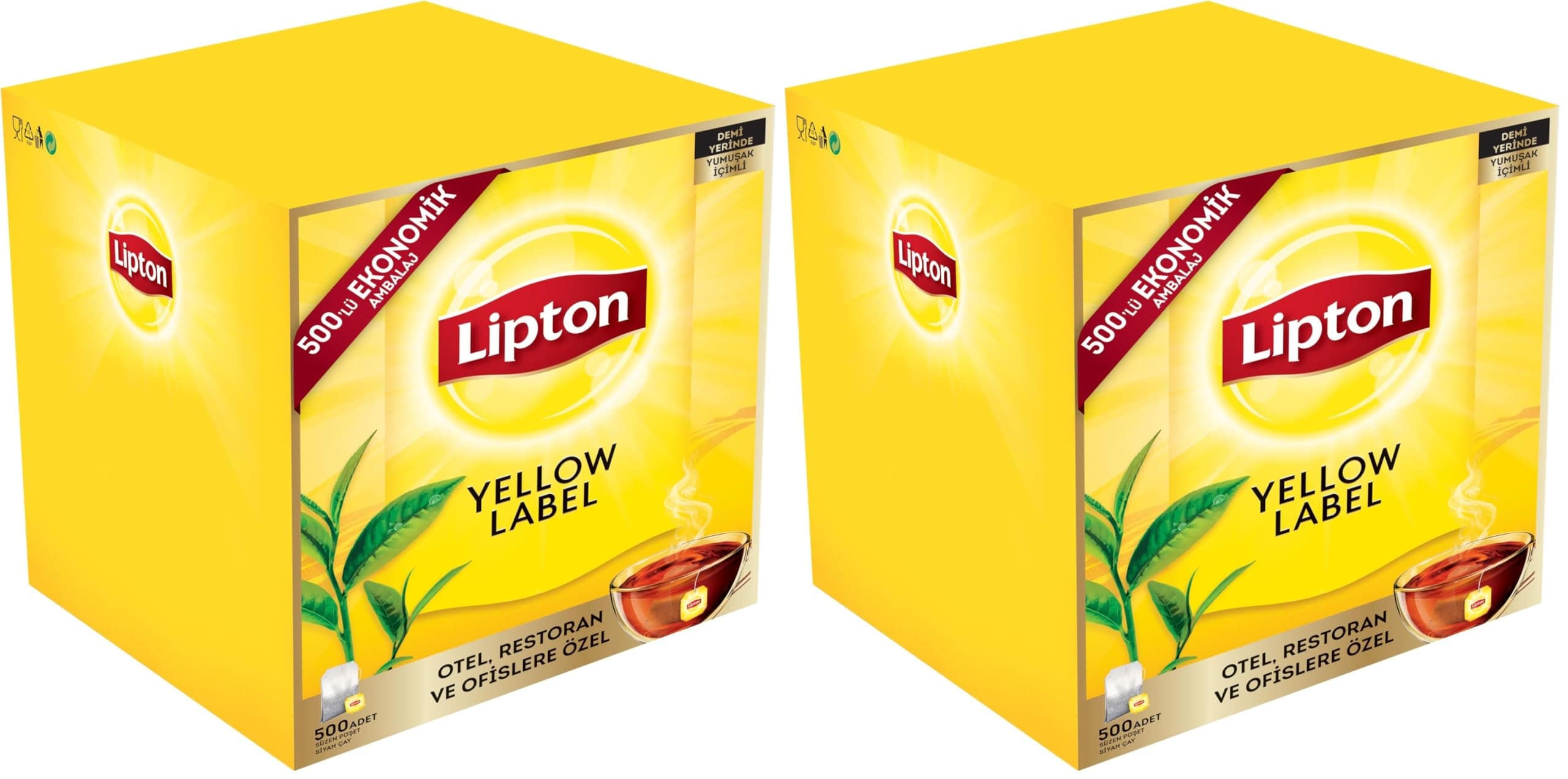 Lipton Yellow Label 500'lü Bardak Poşet Çay (2 paketi)