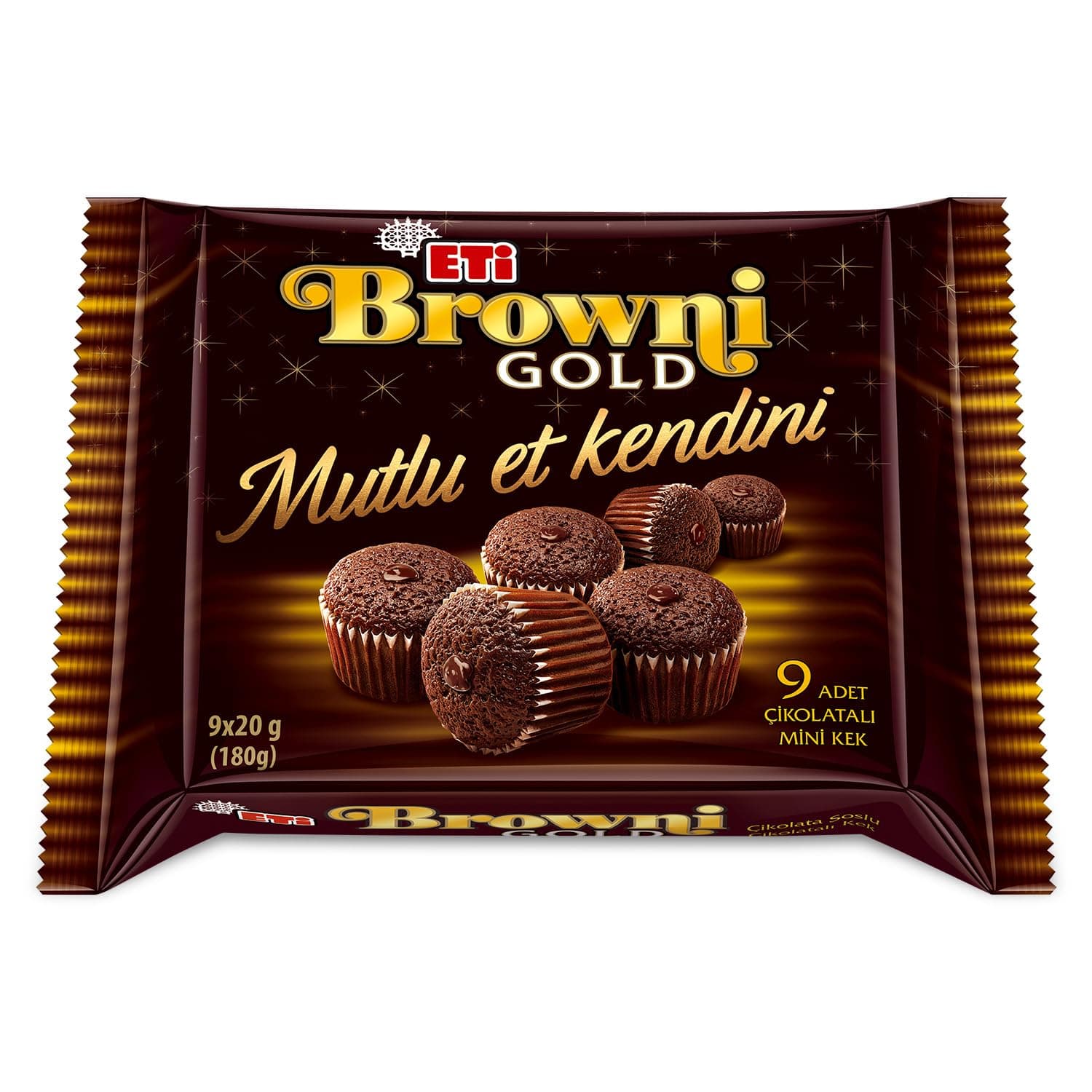 Eti Browni Gold Mini Çikolatalı Kek 180 g x 12 Adet