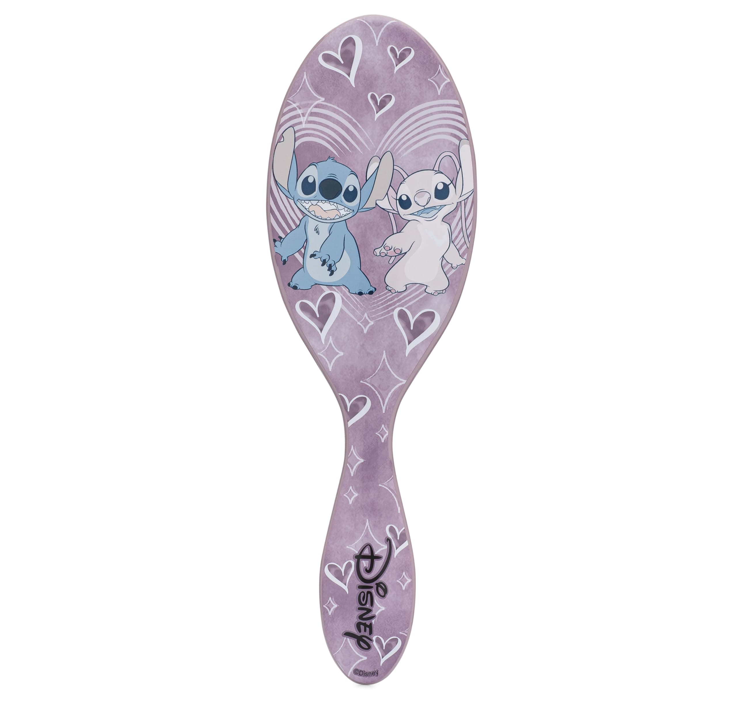 Wet Brush Orijinal Detangler Saç Fırçası, Stitch & Angel (Disney Love) - Ultra Yumuşak IntelliFlex Kıllar - Dolaşık Açıcı Fırça Tüm Saç Tipleri İçin Dolaşık Açıcı Fırça (Islak Kuru ve Hasarlı) - Kadın