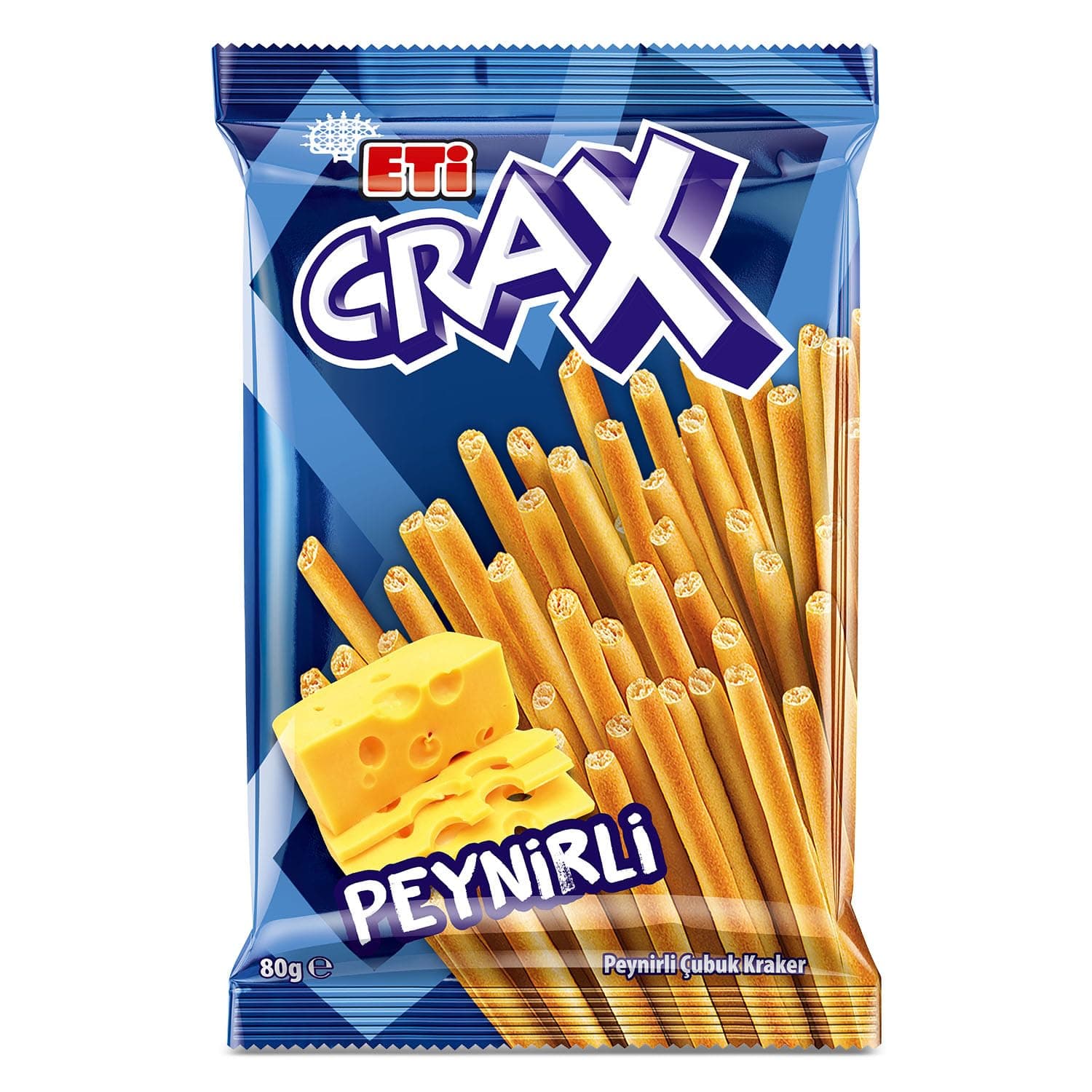 Eti Crax Peynirli Çubuk Kraker 80 g (6 paketi)