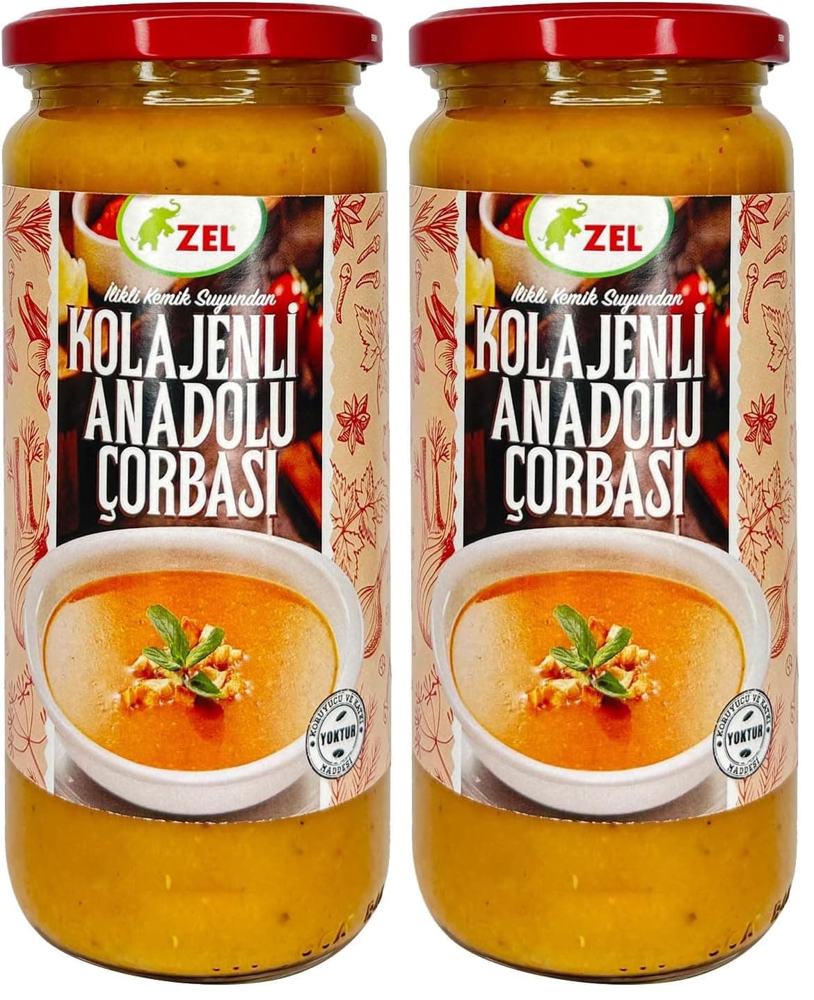 ZEL Kolajenli Anadolu Çorbası 480 ml 2li paket