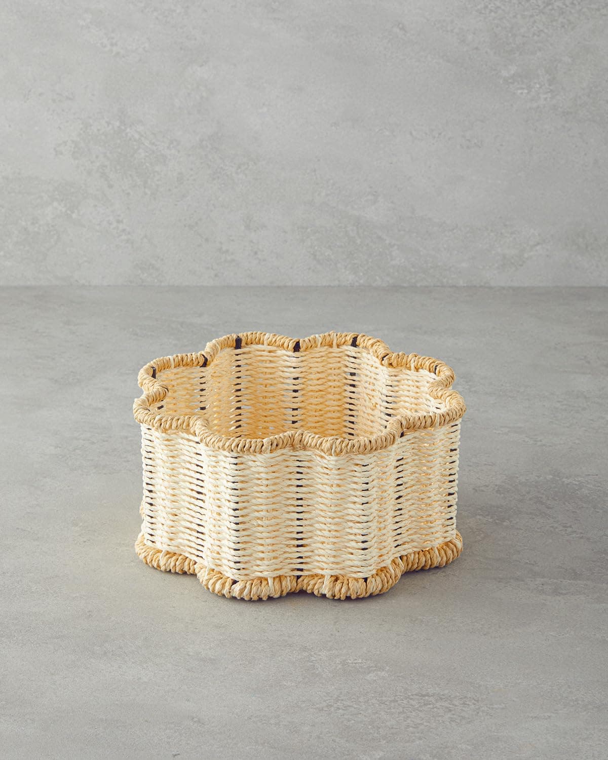 English Home Flore Kağıt İp Sepet 1,5 cm Turuncu