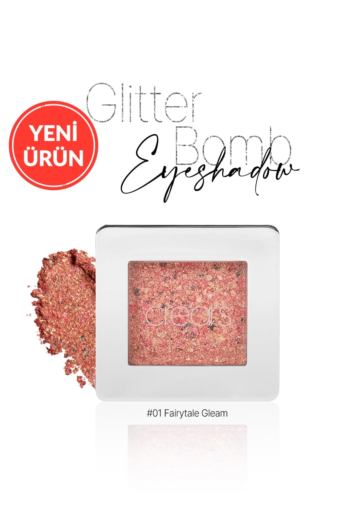 Mücevher Parlaklığında Yoğun Pigmentli Tekli Far Glitter Bomb Eyeshadow 01 Fairytale Gleam