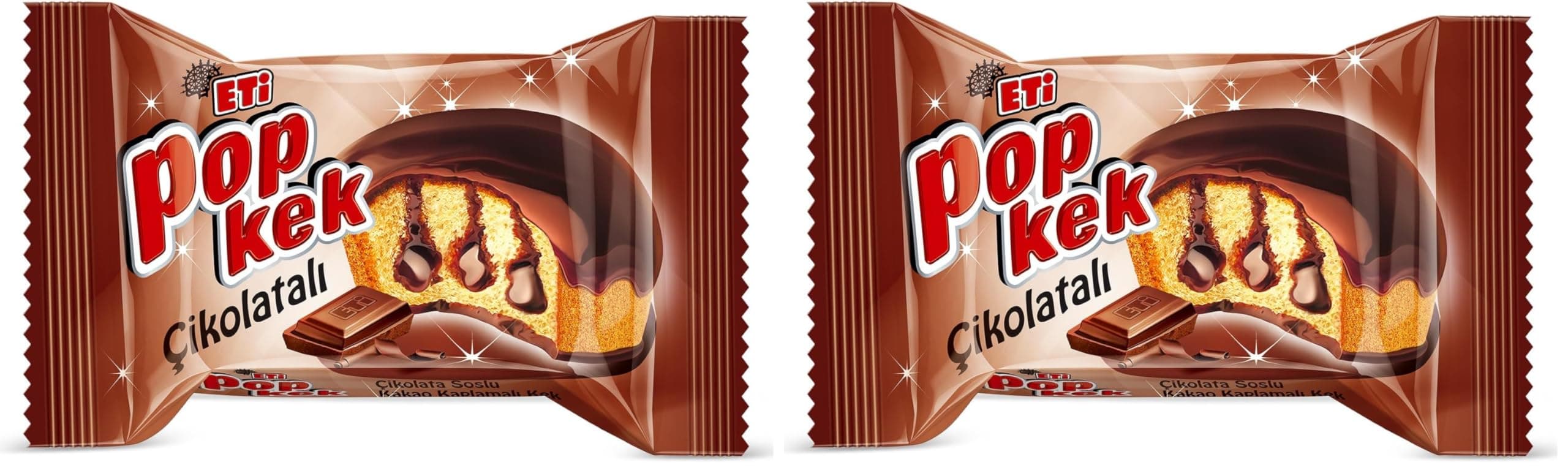 Eti Popkek Çikolatalı Kek 60 g x 24 Adet Kahverengi (2 paketi)