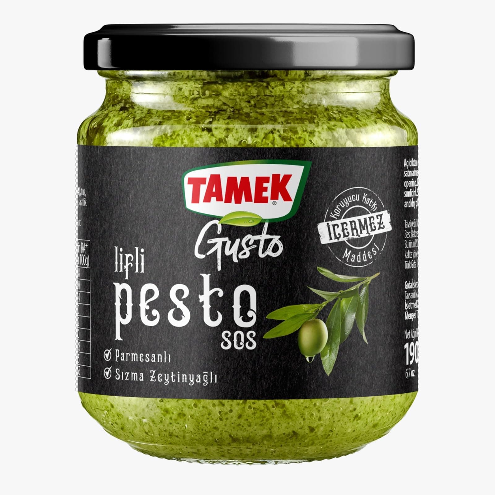 TAMEK GUSTO Lifli Pesto Sos 190 g
