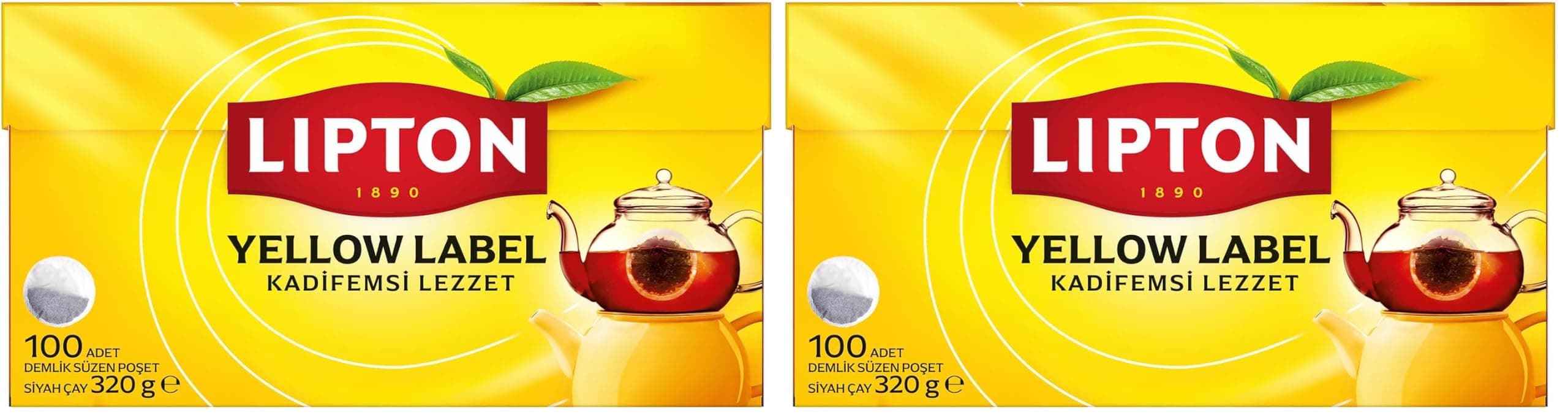 Lipton Yellow Label Demlik Poşet Siyah Çay 100'lü Paket (2 paketi)