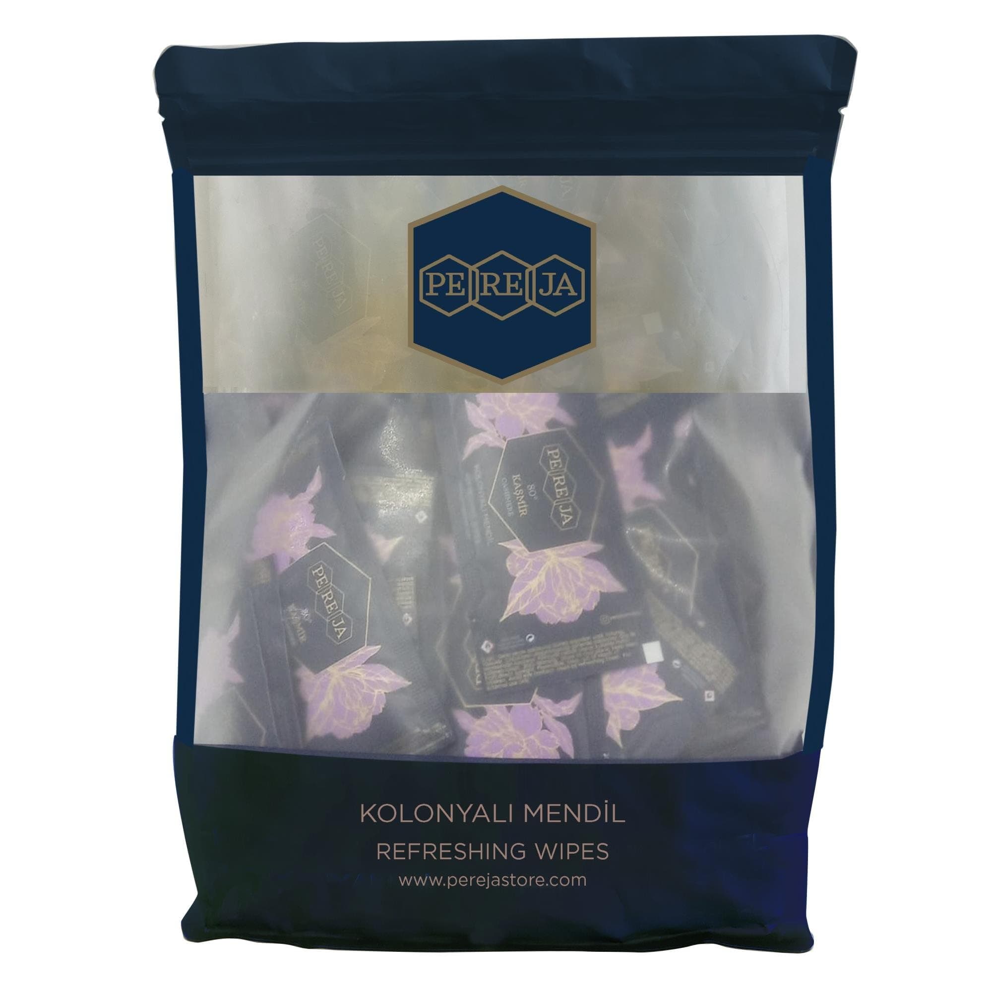 Pereja Kolonyalı Mendil 5x10 Doypack Kaşmir x50