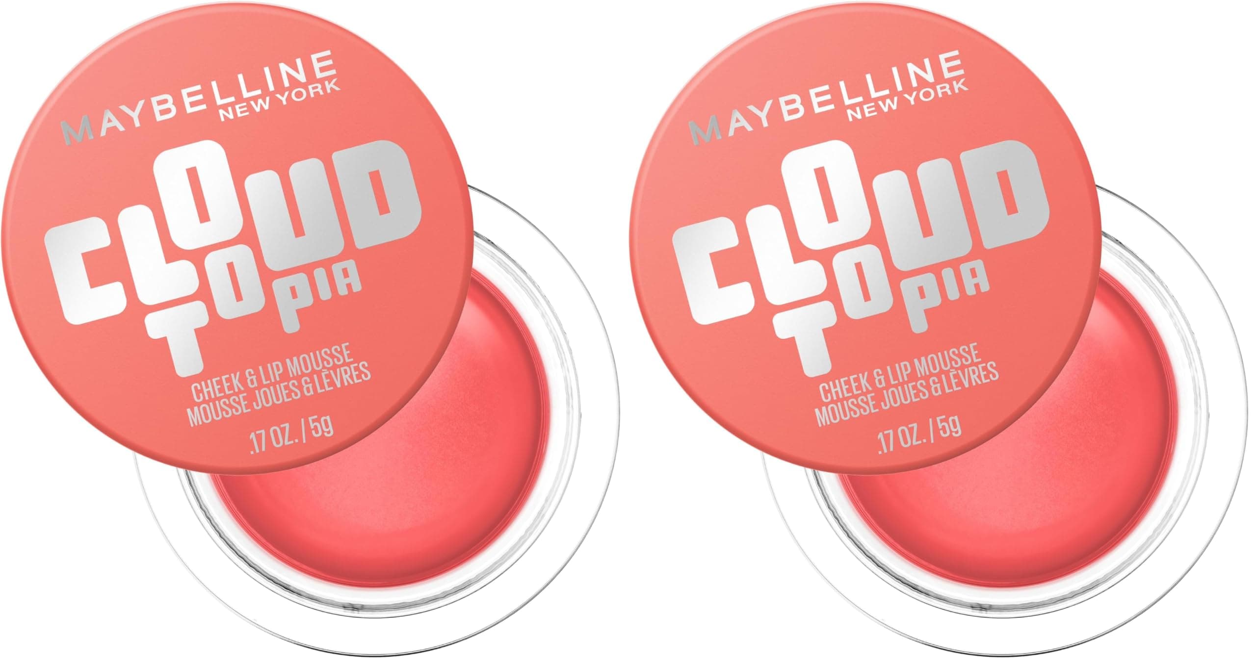 Maybelline New York Cloudtopia Köpük Dokulu Mat Allık 05 Coral Illusion (2 paketi)