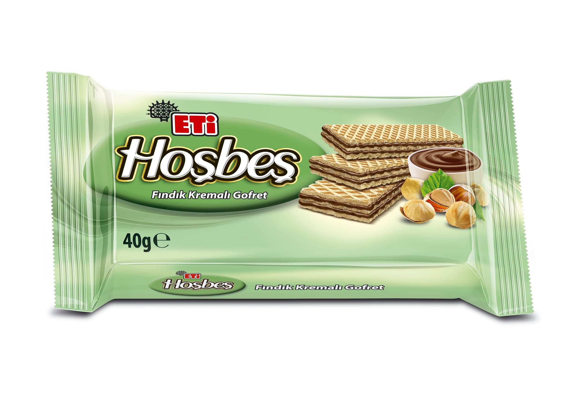 Eti Hoşbeş Fındık Kremalı Gofret 40 g 7li paket
