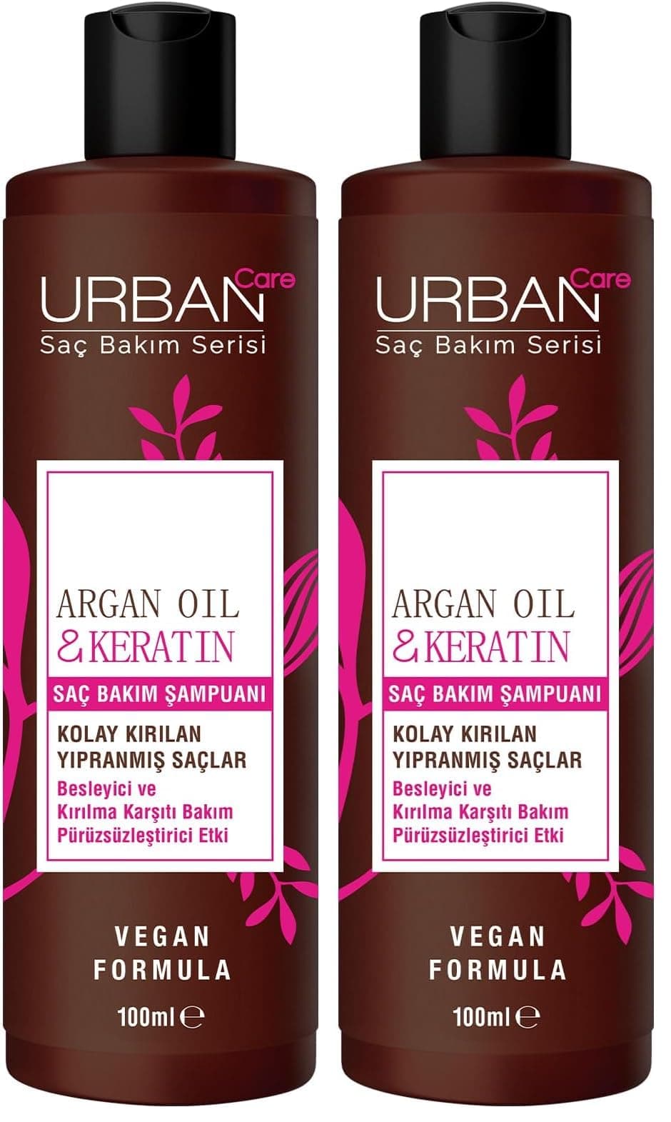 Urban Care Argan Oil&Keratin Şampuan, 100 ML 2li paket