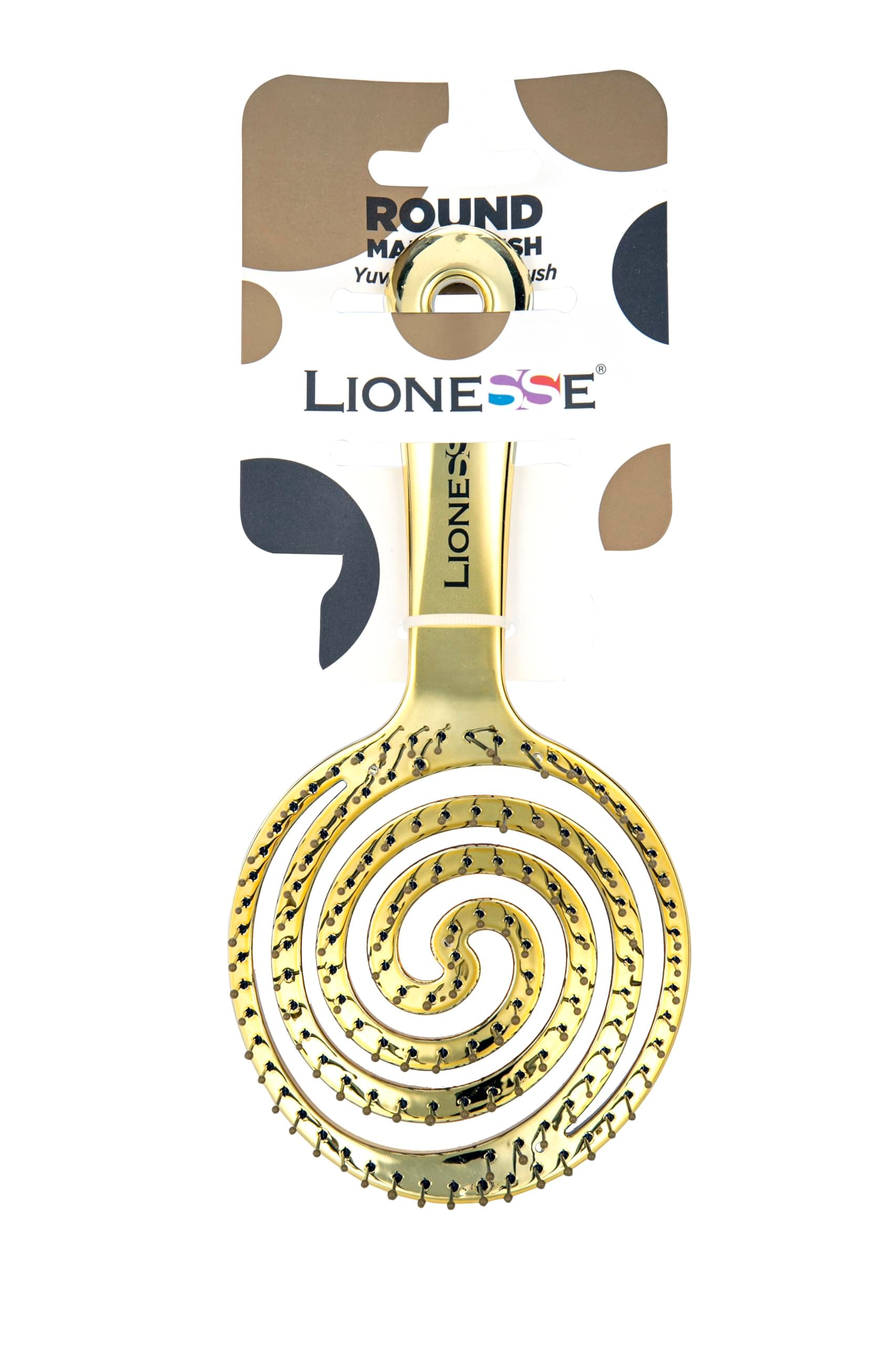 Lionesse 3 Boyutlu Saç Fırçası Gold