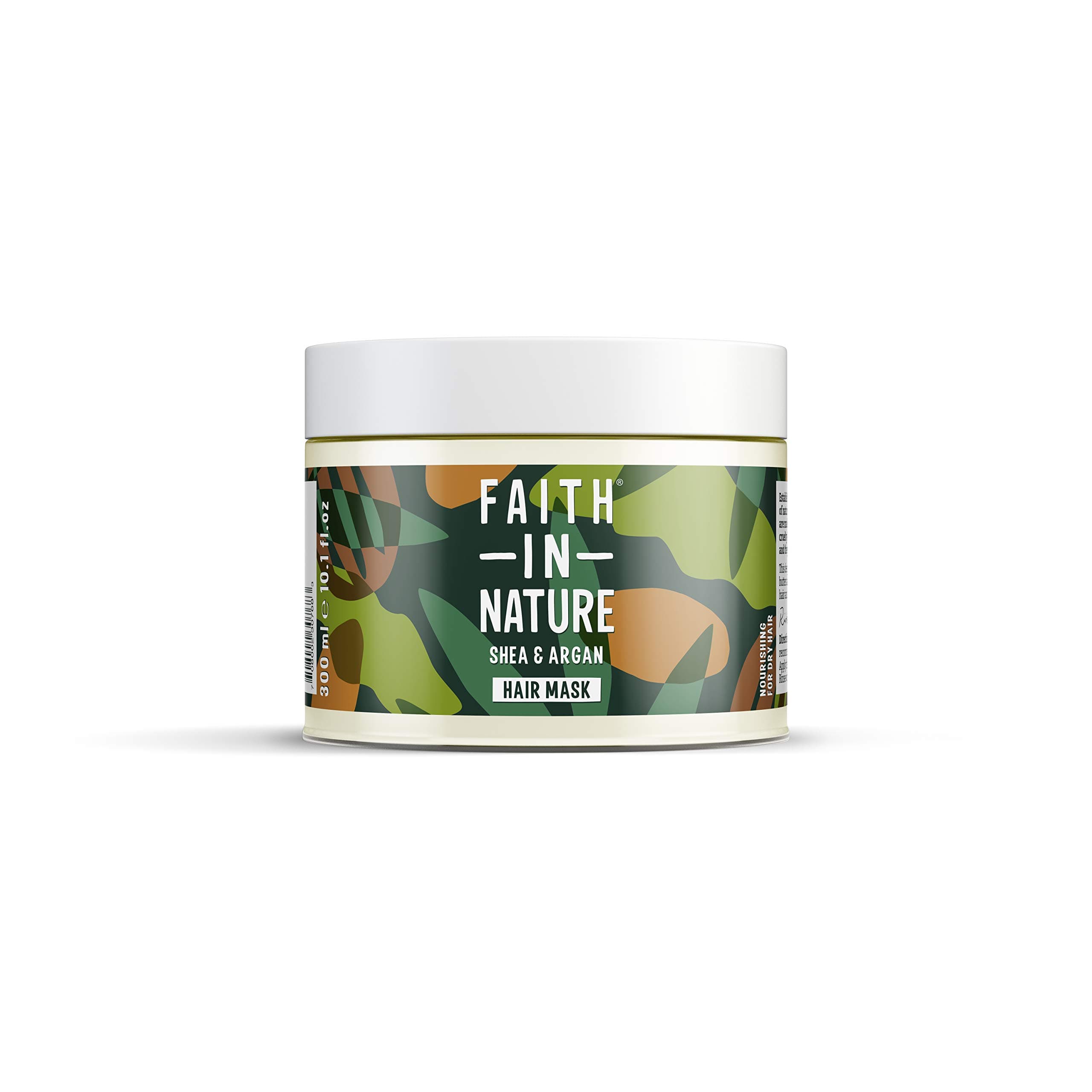 FAITH IN NATURE %99 Doğal Besleyici Saç Bakım Maskesi Çok Kuru Saç Tipleri İçin (Shea & Argan, 300 ml)